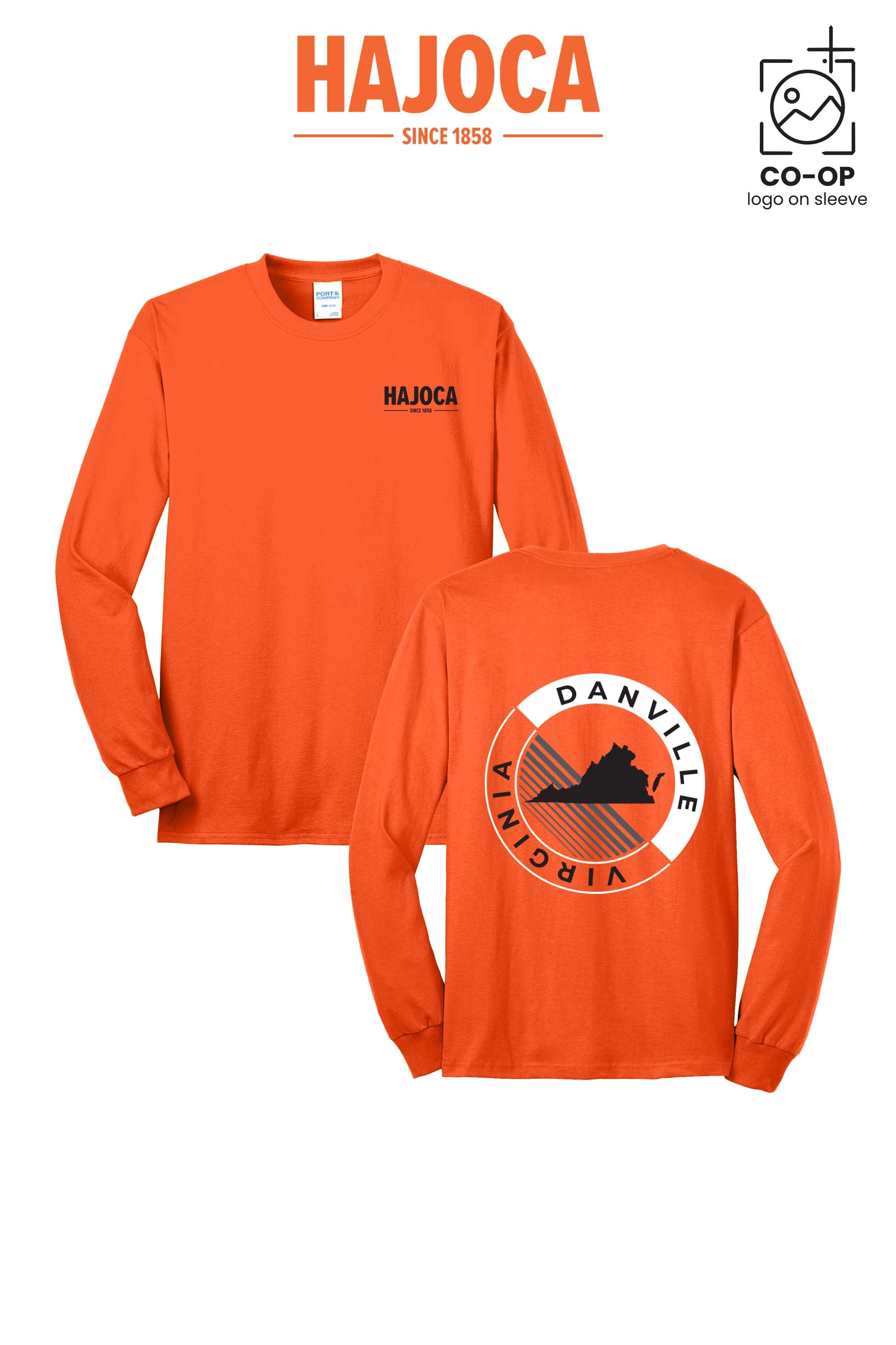 Port & Co™ Long Sleeve Core Blend Tee - HAJOCA - DANVILLE