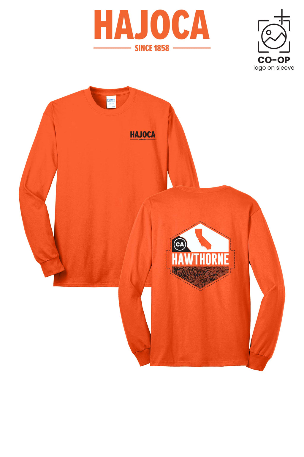 Port & Co™ Long Sleeve Core Blend Tee - HAJOCA - HAWTHORNE