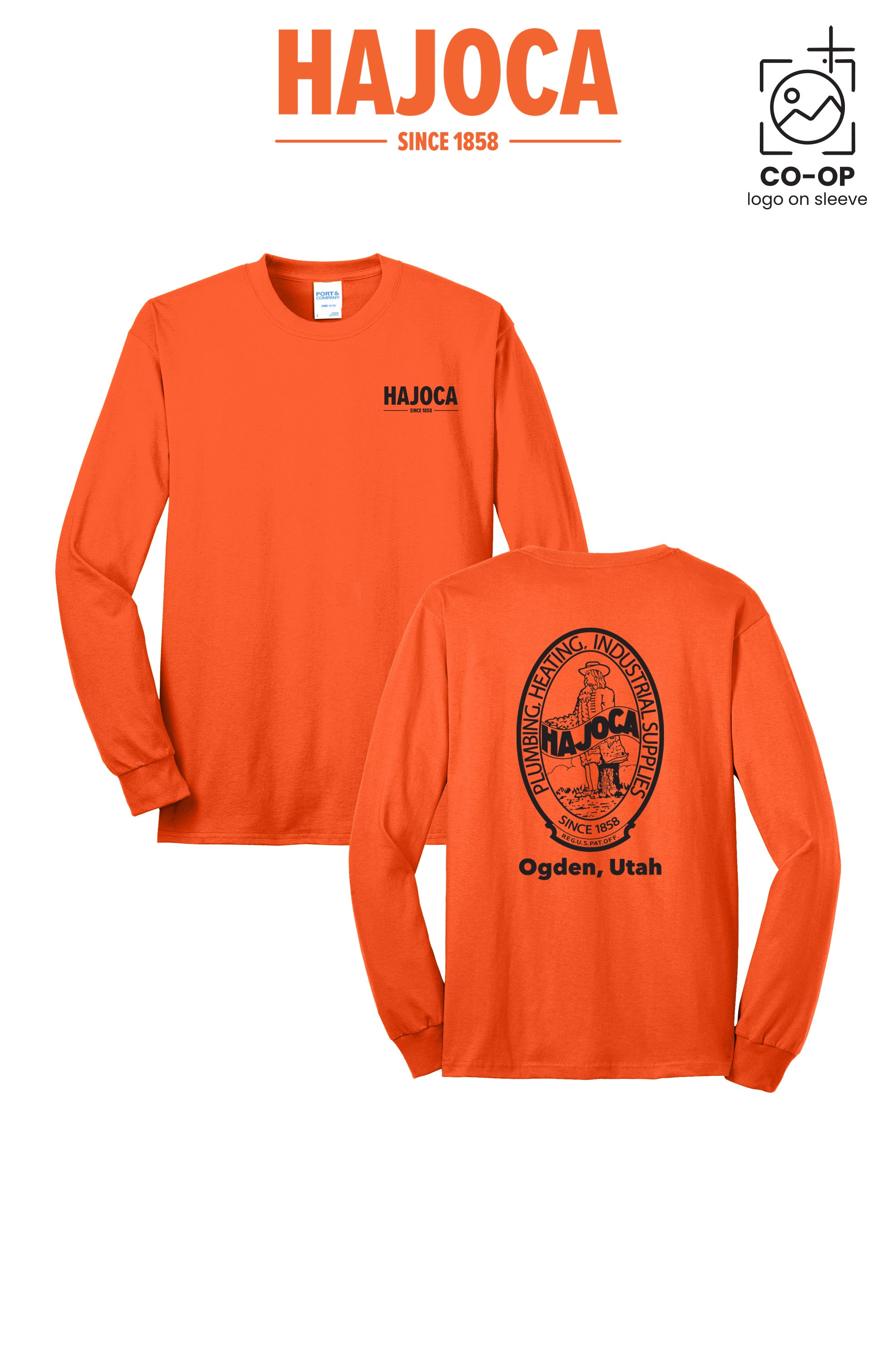 Port & Co™ Long Sleeve Core Blend Tee - HAJOCA - OGDEN