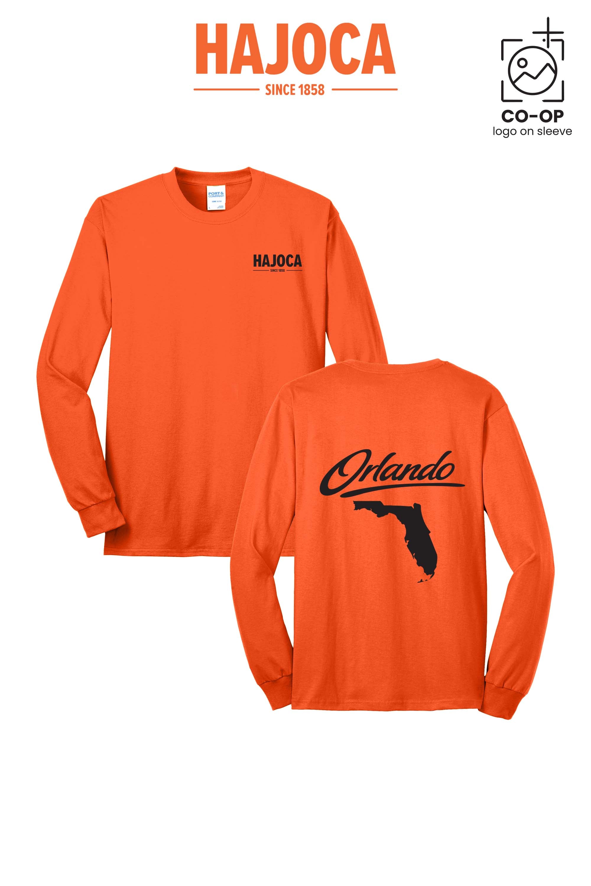 Port & Co™ Long Sleeve Core Blend Tee - HAJOCA - ORLANDO
