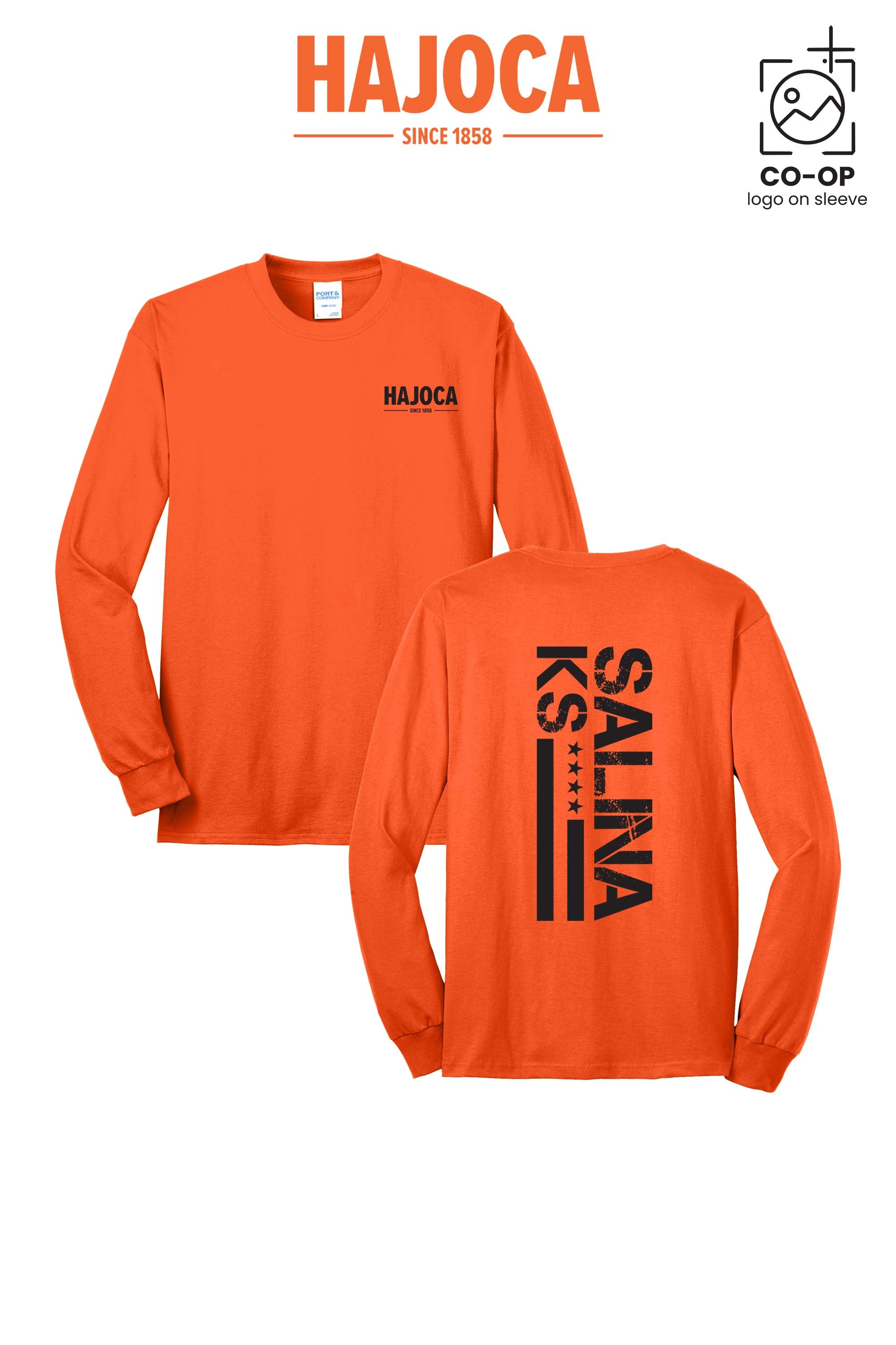 Port & Co™ Long Sleeve Core Blend Tee - HAJOCA - SALINA