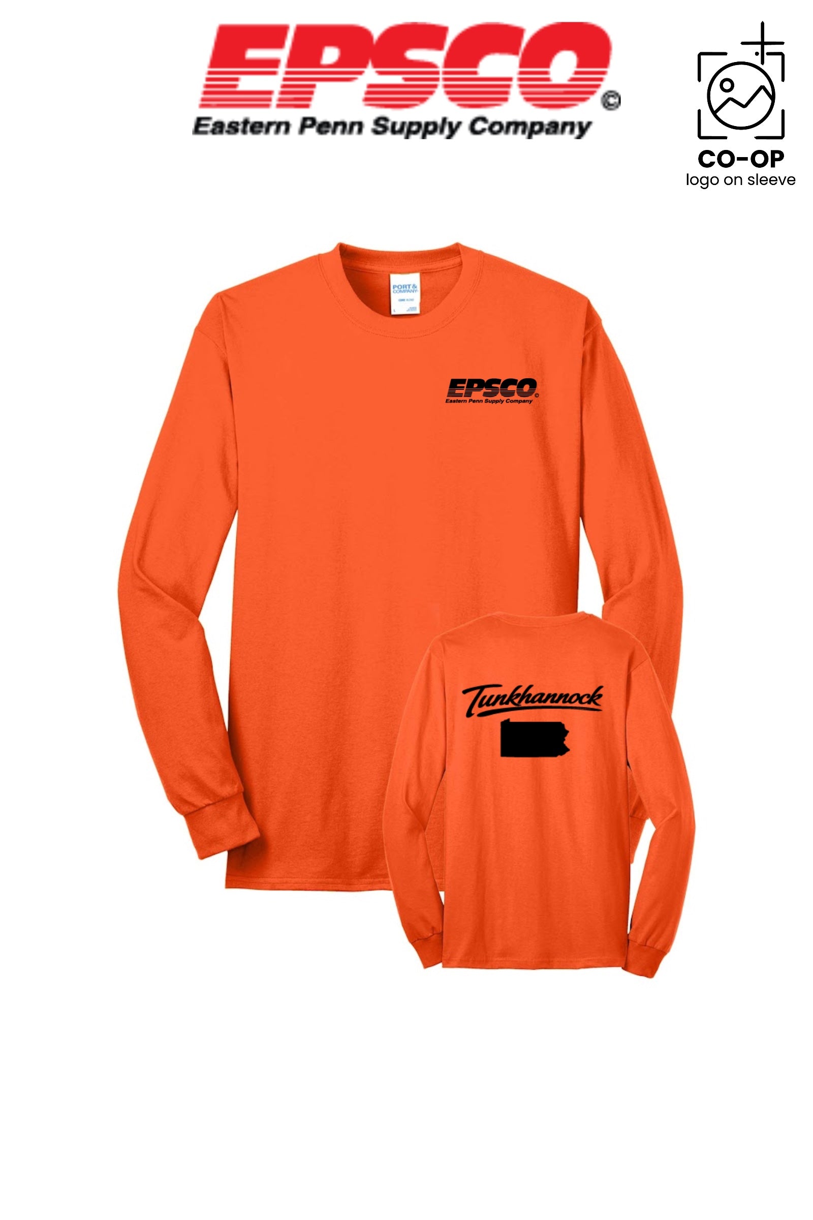 Port & Co™ Long Sleeve Core Blend Tee - EPSCO - TUNKHANNOCK