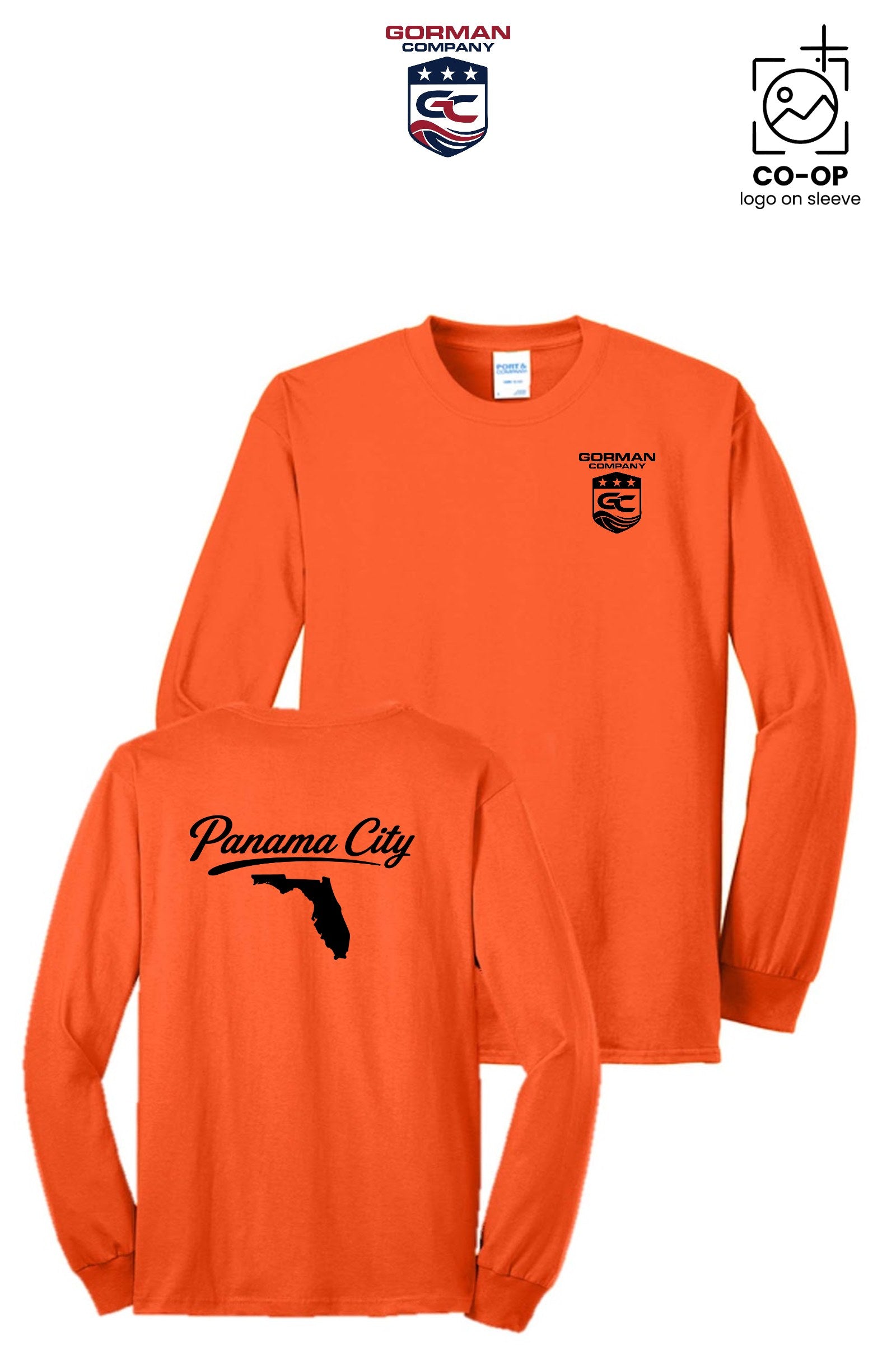 Port & Co™ Long Sleeve Core Blend Tee - GORMAN CO - PANAMA CITY