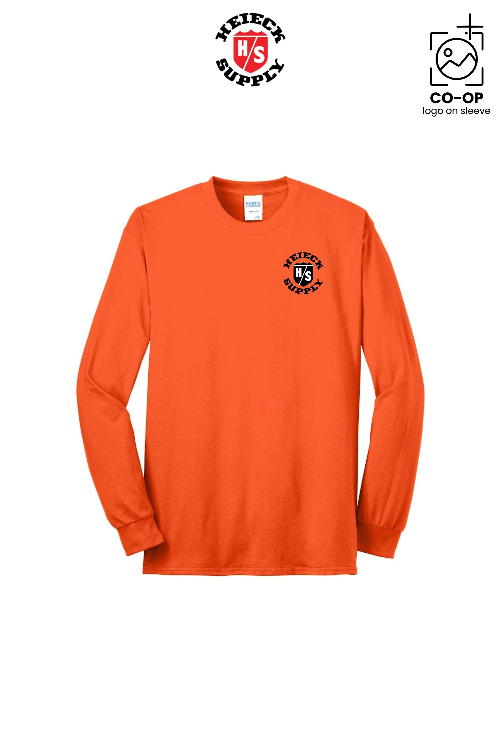 Port & Co™ Long Sleeve Core Blend Tee - HEIECK SUPPLY