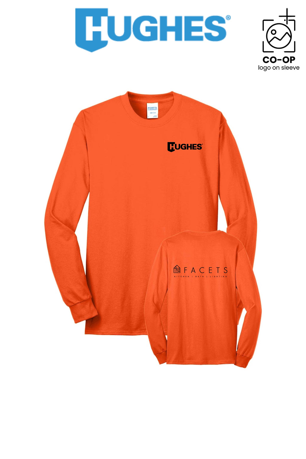 Port & Co™ Long Sleeve Core Blend Tee - HUGHES SUPPLY - HUNTERSVILLE