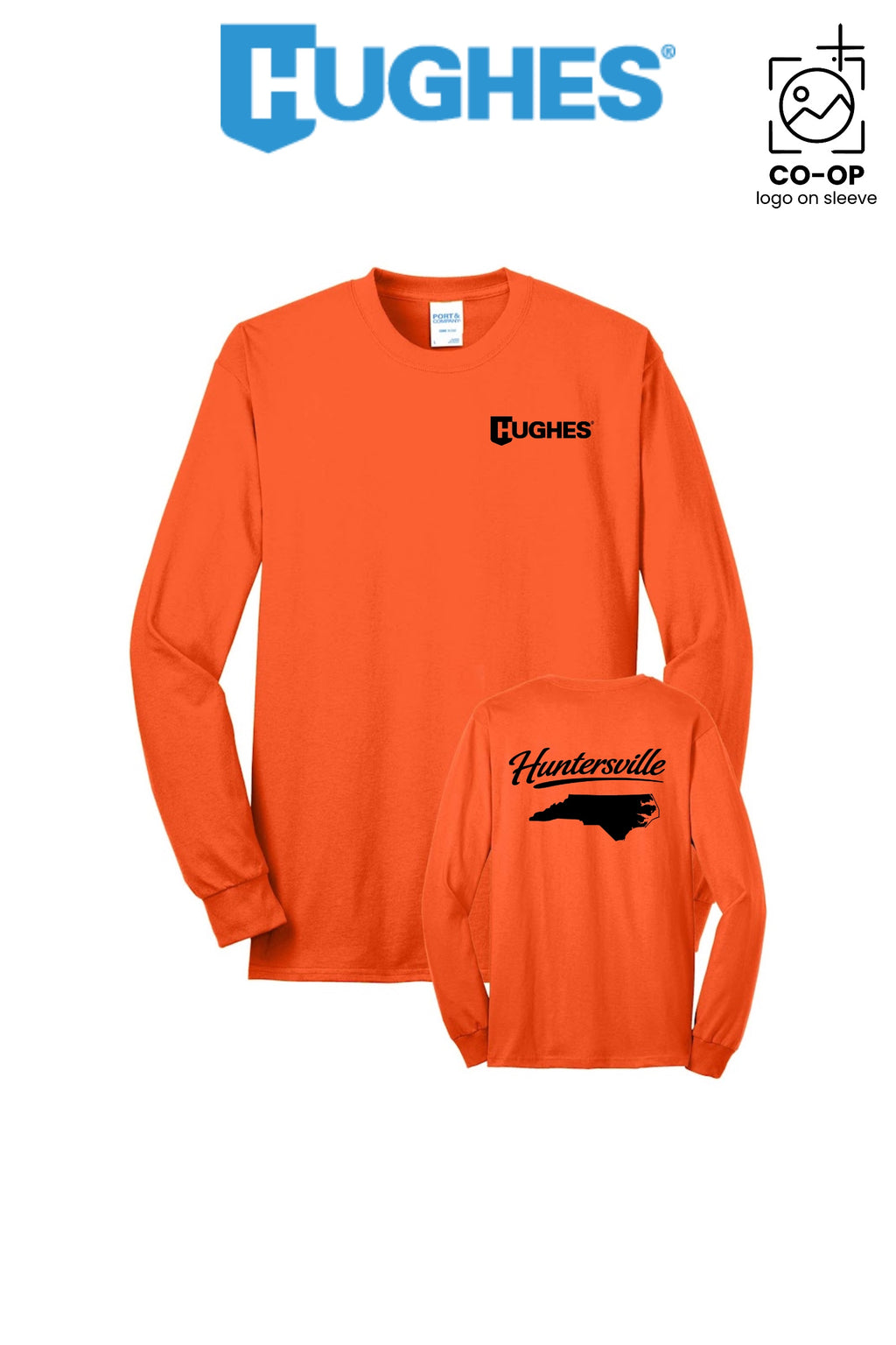 Port & Co™ Long Sleeve Core Blend Tee - HUGHES SUPPLY - HUNTERSVILLE