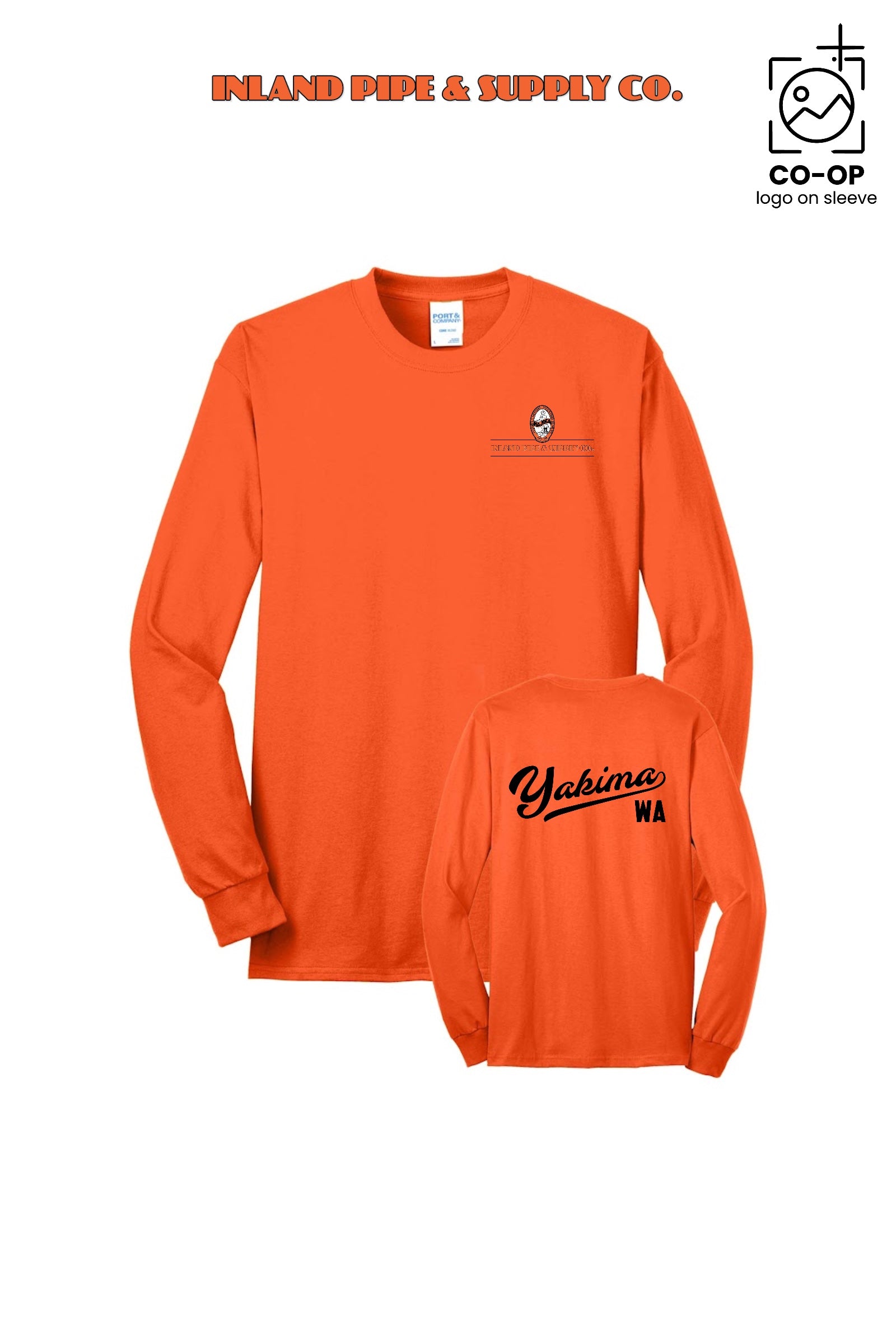 Port & Co™ Long Sleeve Core Blend Tee - INLAND PIPE AND SUPPLY - YAKIMA