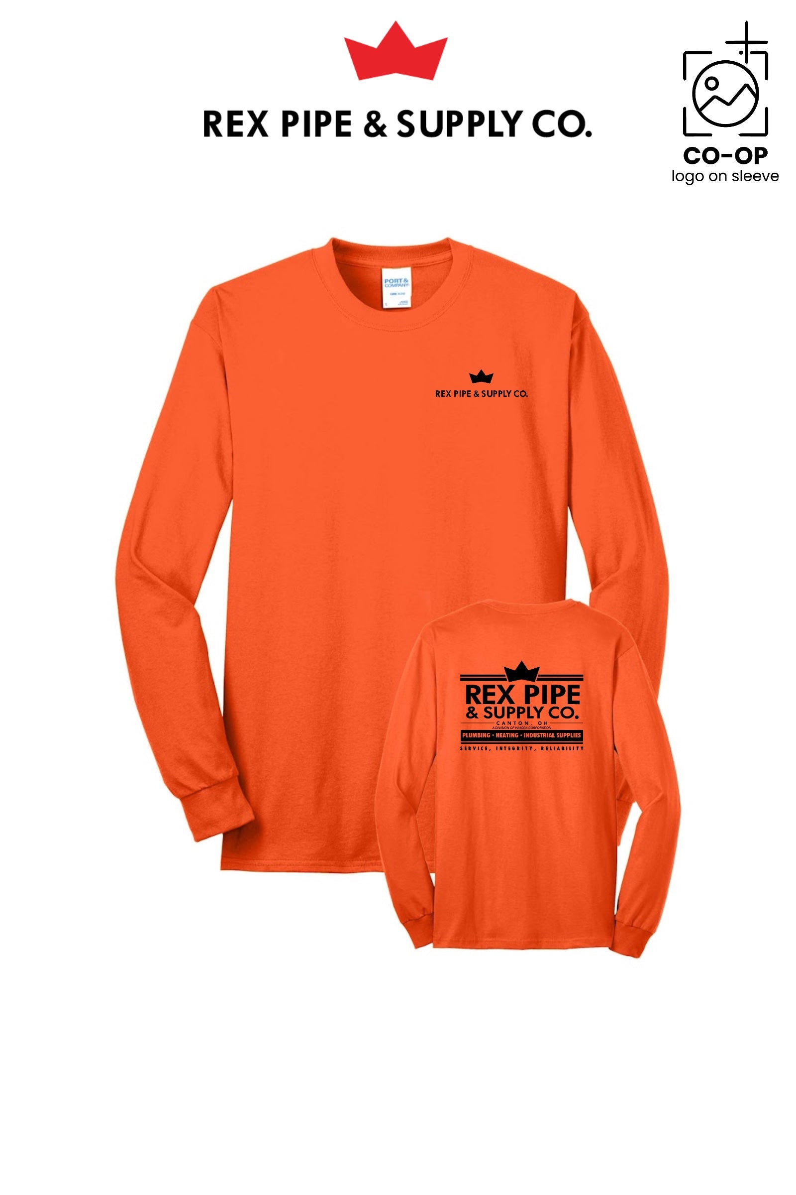 Port & Co™ Long Sleeve Core Blend Tee - REX PIPE AND SUPPLY - CANTON