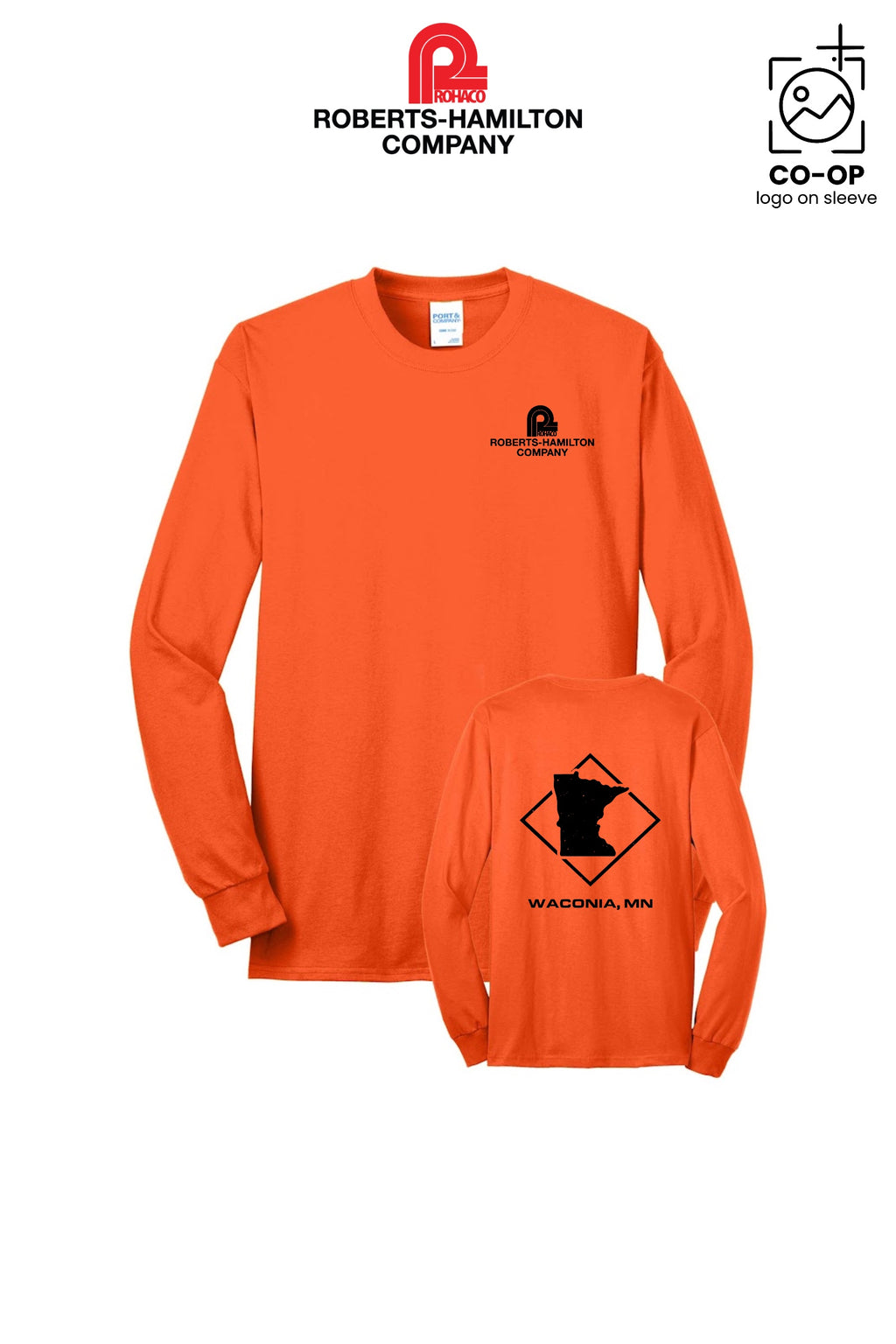 Port & Co™ Long Sleeve Core Blend Tee - ROBERTS-HAMILTON - WACONIA