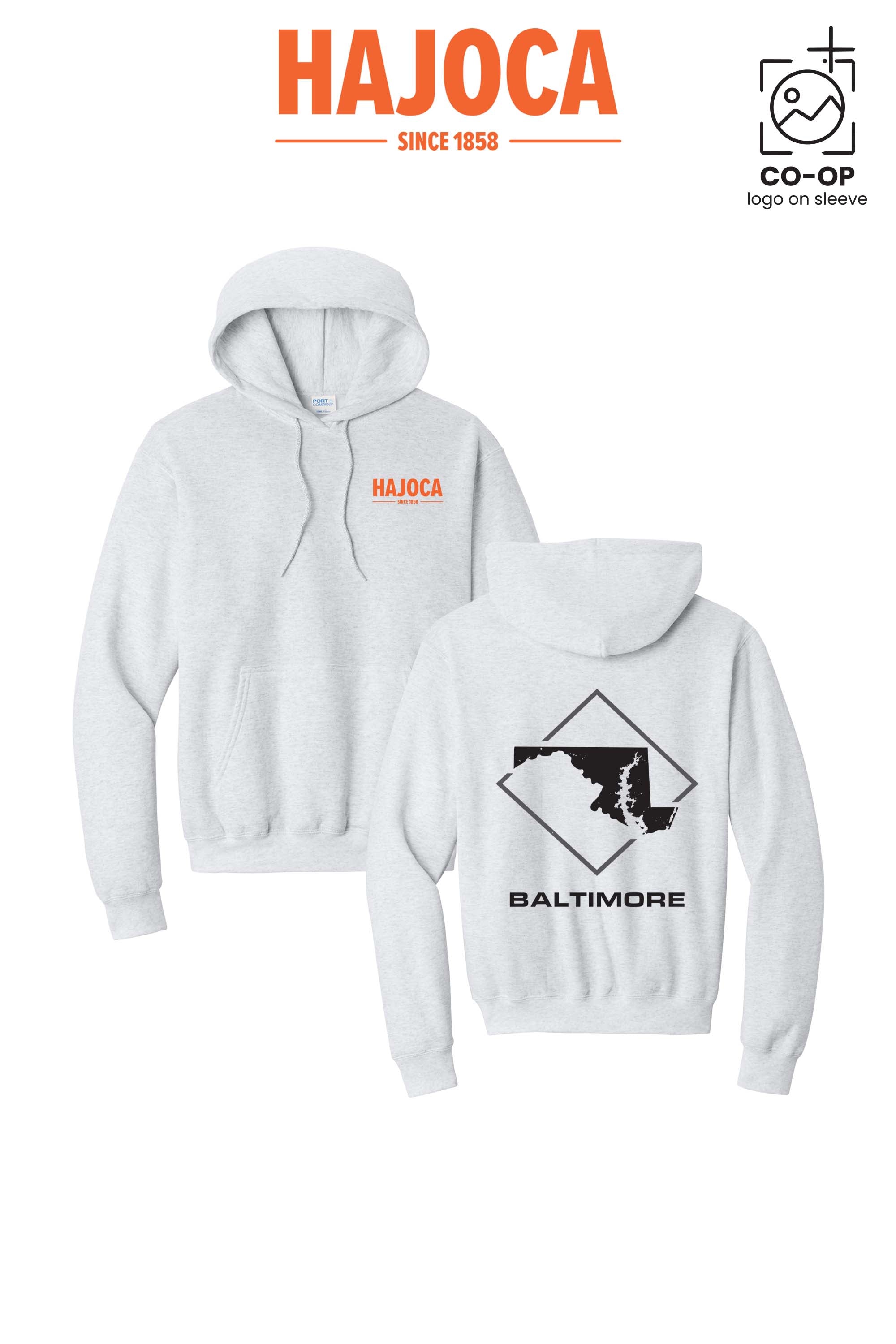 Port & Co™ Core Fleece Pullover Hooded Sweatshirt - HAJOCA - BALTIMORE