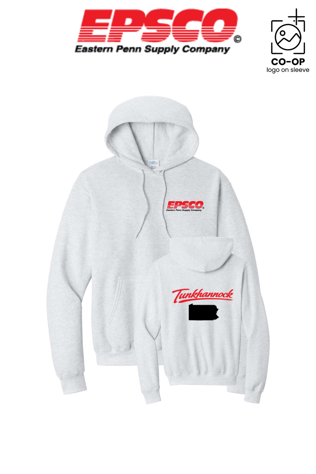 Port & Co™ Core Fleece Pullover Hooded Sweatshirt - EPSCO - TUNKHANNOCK