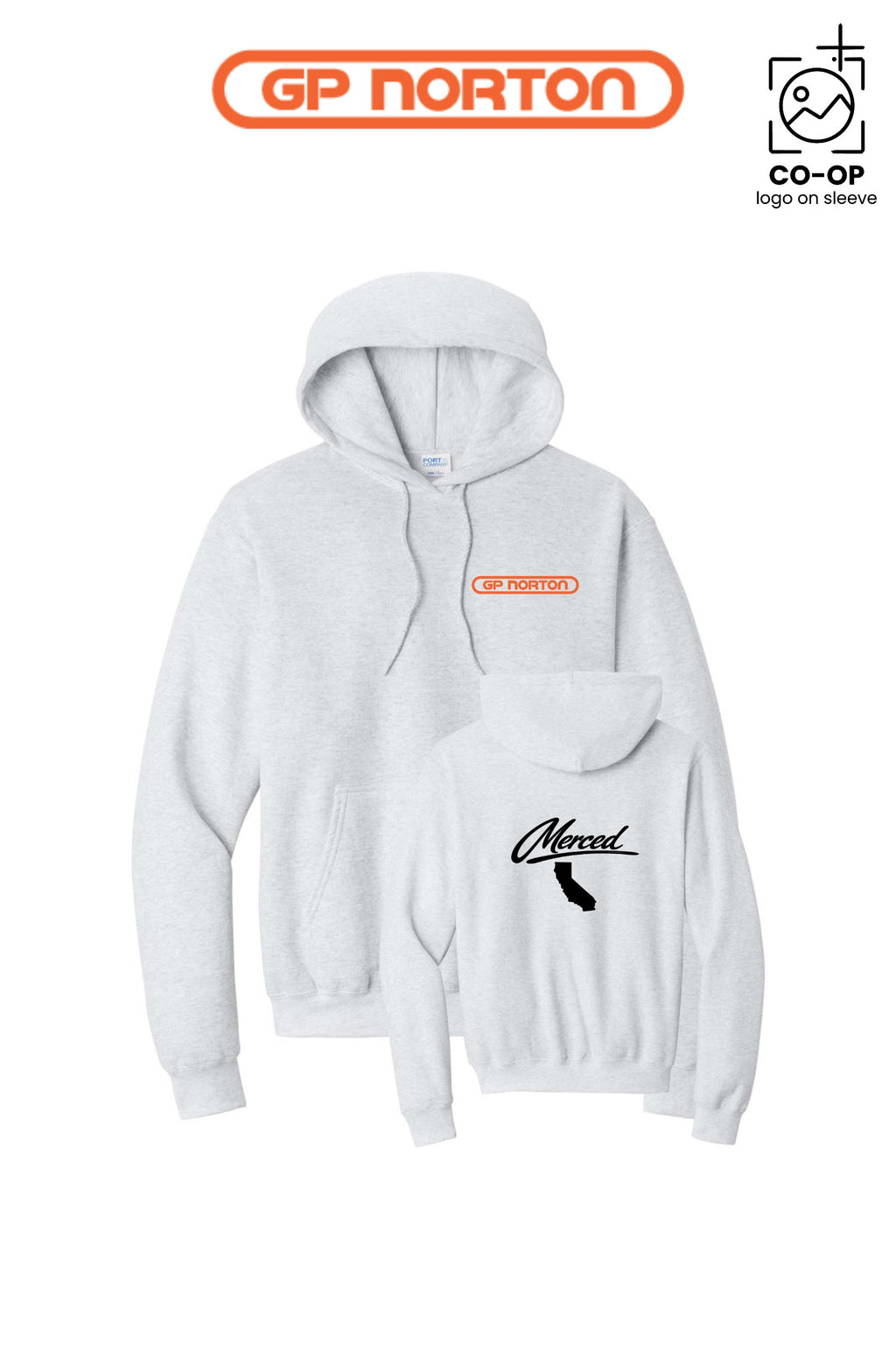 Port & Co™ Core Fleece Pullover Hooded Sweatshirt - G P NORTON - MERCED