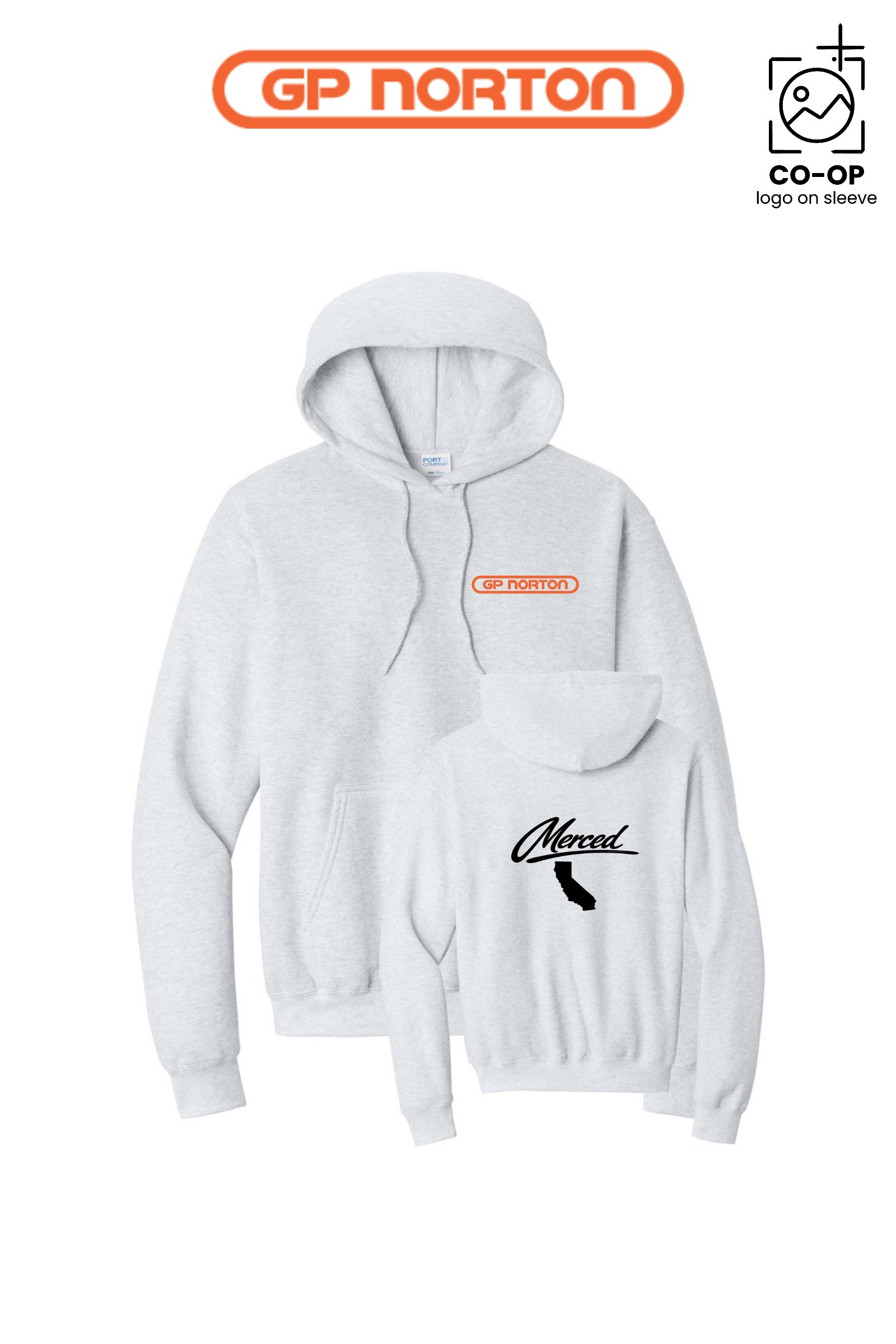 Port & Co™ Core Fleece Pullover Hooded Sweatshirt - G P NORTON - MERCED
