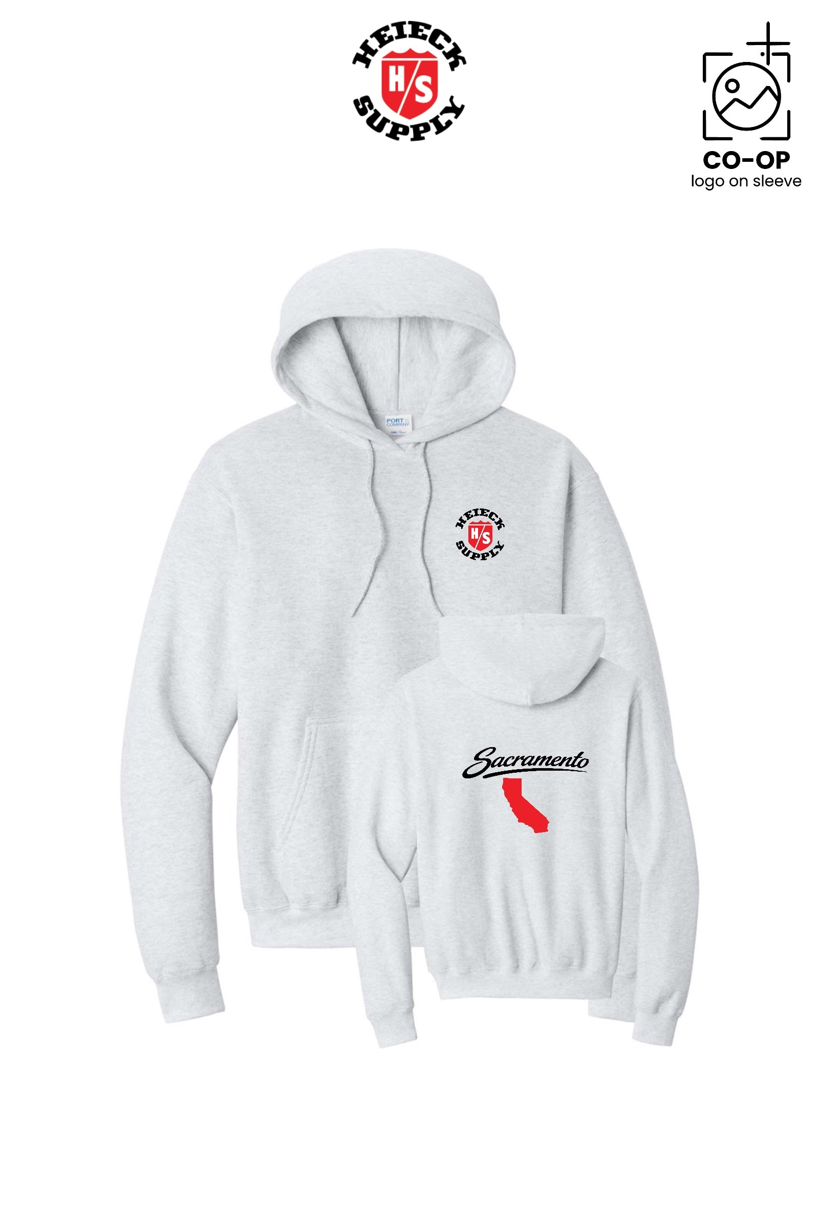 Port & Co™ Core Fleece Pullover Hooded Sweatshirt - HEIECK SUPPLY - SACRAMENTO