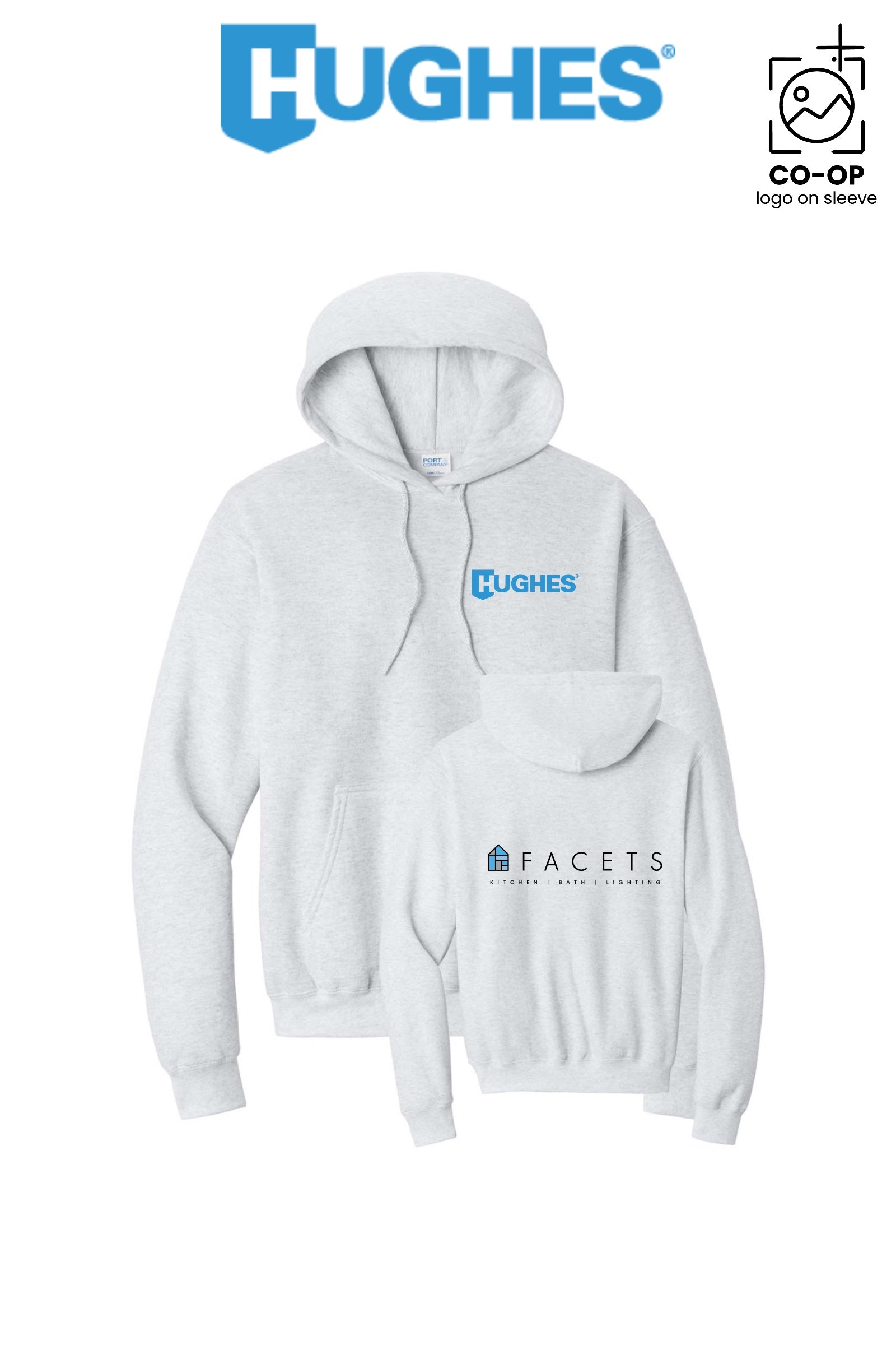 Port & Co™ Core Fleece Pullover Hooded Sweatshirt - HUGHES SUPPLY - HUNTERSVILLE