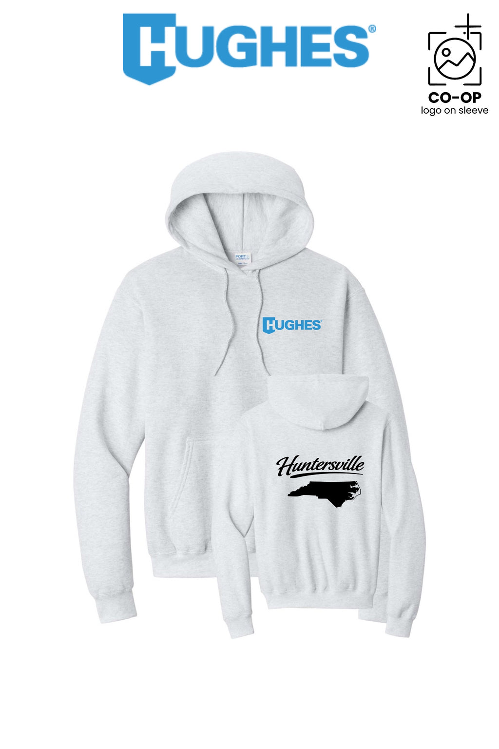 Port & Co™ Core Fleece Pullover Hooded Sweatshirt - HUGHES SUPPLY - HUNTERSVILLE