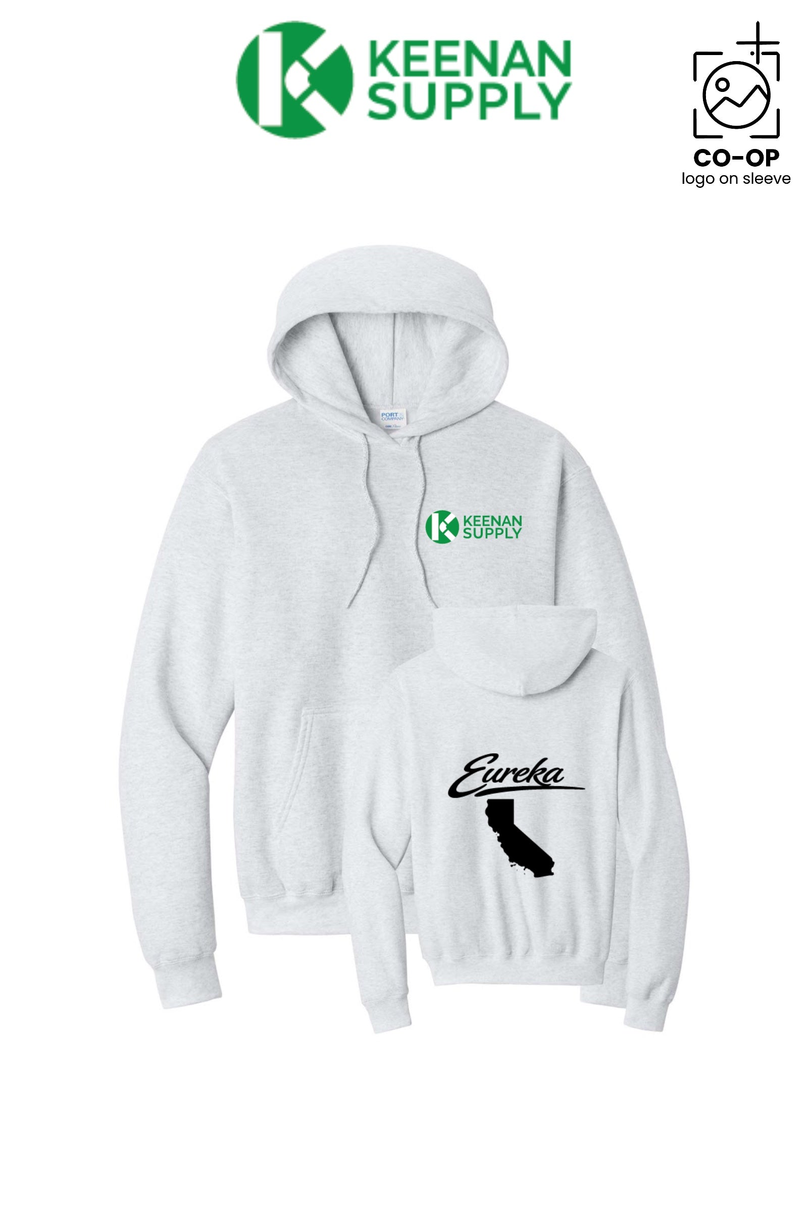 Port & Co™ Core Fleece Pullover Hooded Sweatshirt - KEENAN SUPPLY - EUREKA