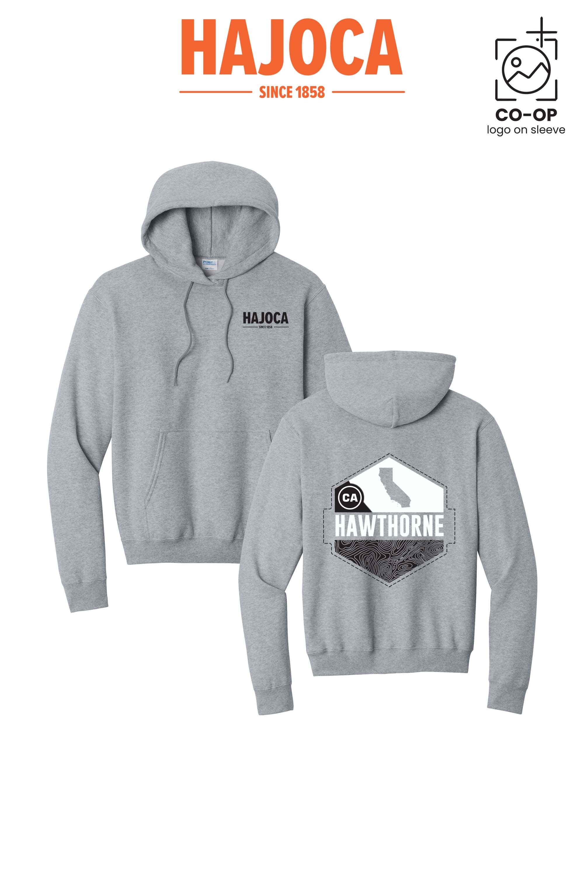 Port & Co™ Core Fleece Pullover Hooded Sweatshirt - HAJOCA - HAWTHORNE