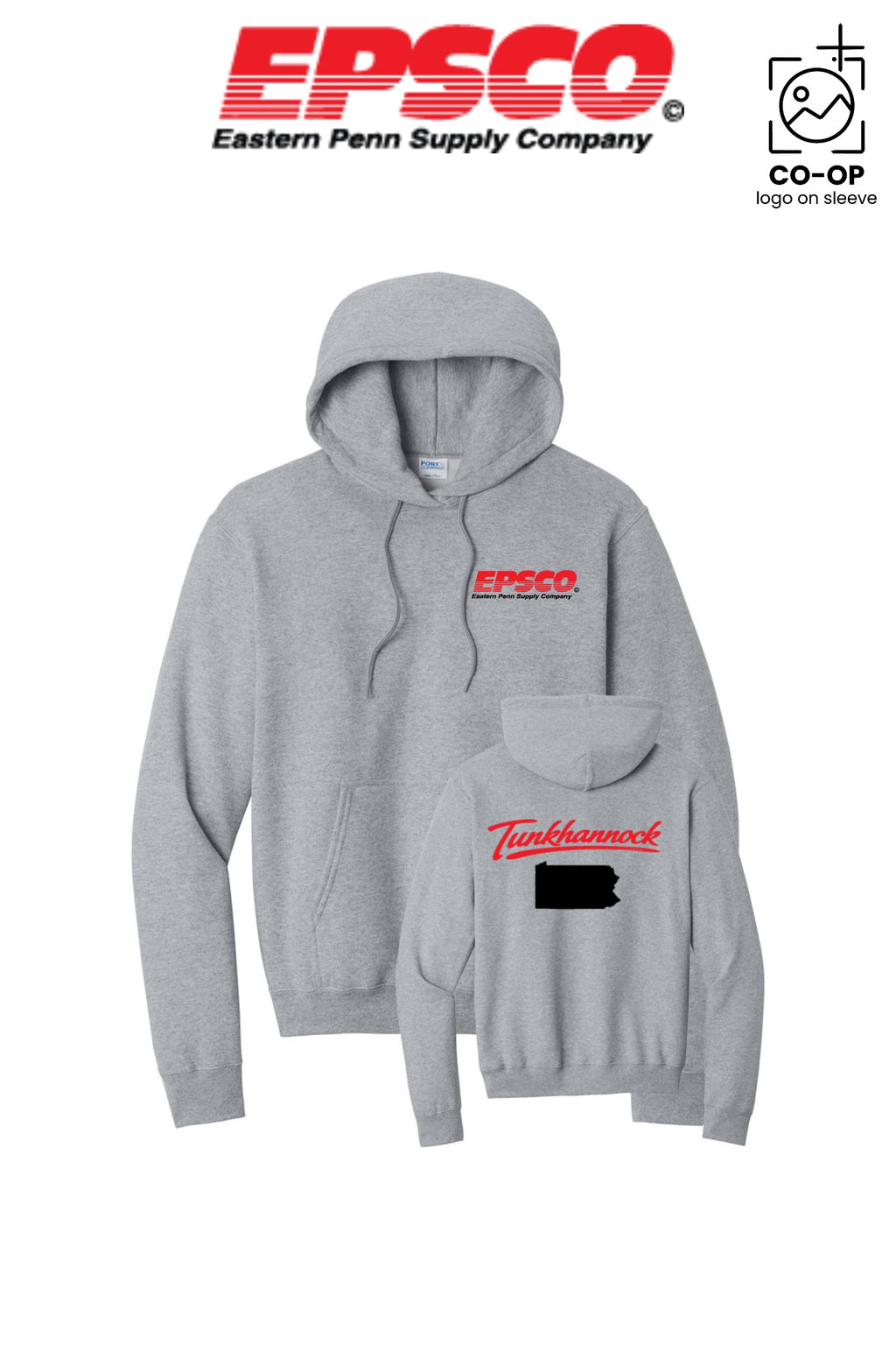 Port & Co™ Core Fleece Pullover Hooded Sweatshirt - EPSCO - TUNKHANNOCK