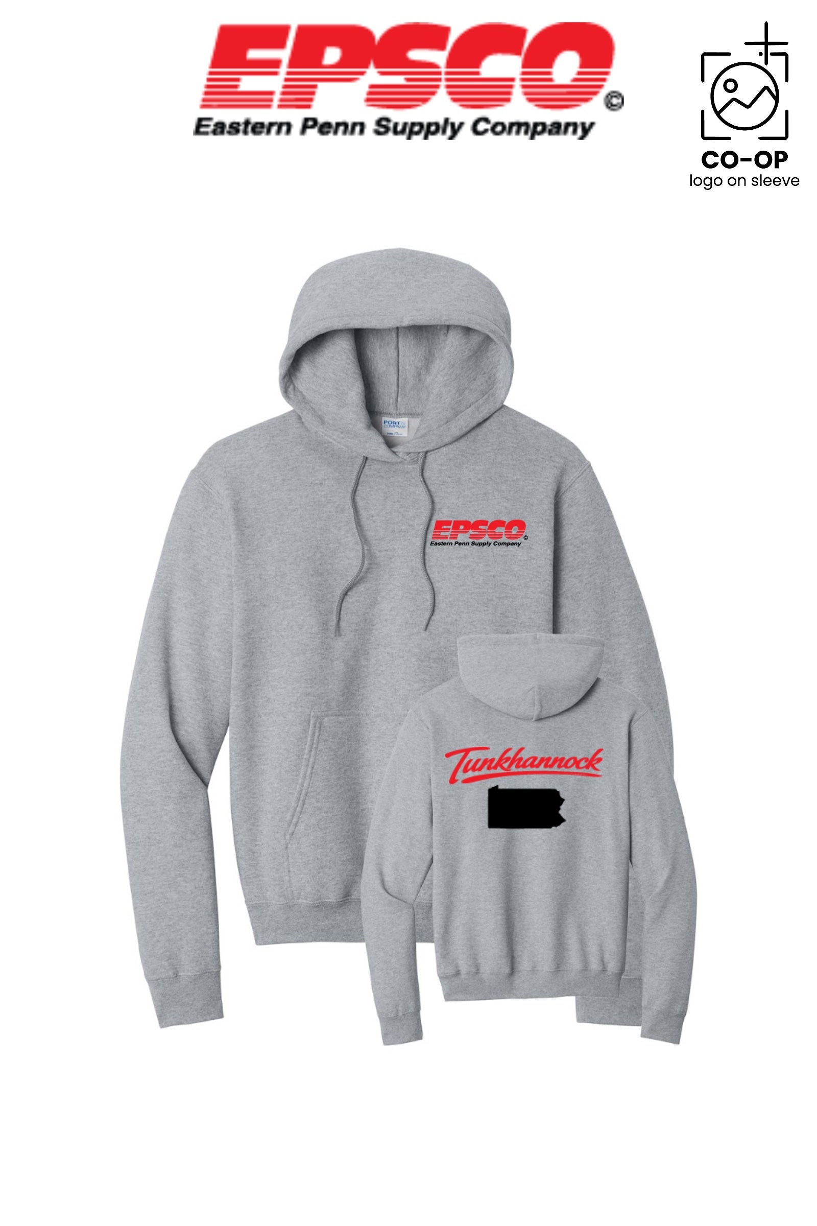 Port & Co™ Core Fleece Pullover Hooded Sweatshirt - EPSCO - TUNKHANNOCK