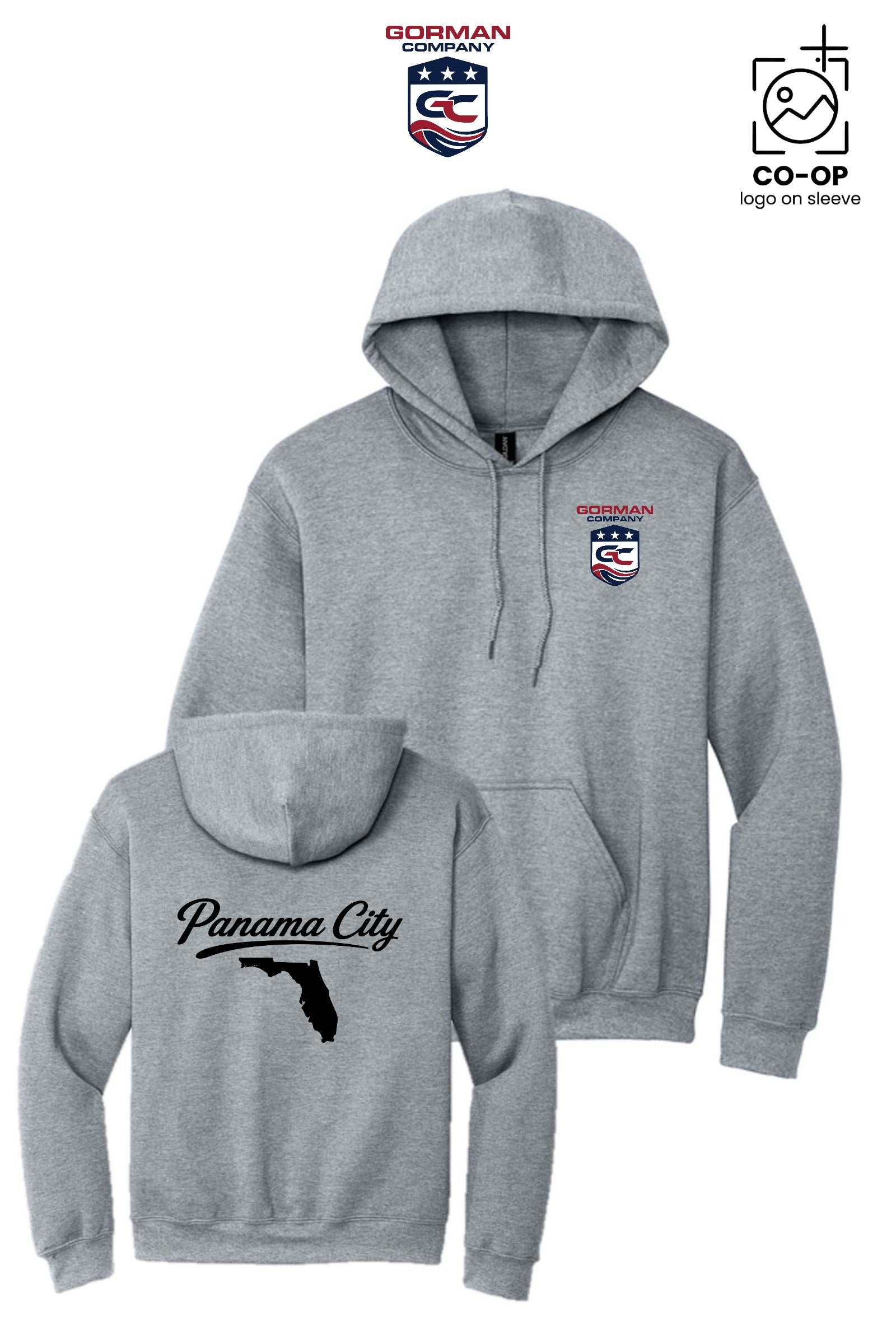 Port & Co™ Core Fleece Pullover Hooded Sweatshirt - GORMAN CO - PANAMA CITY