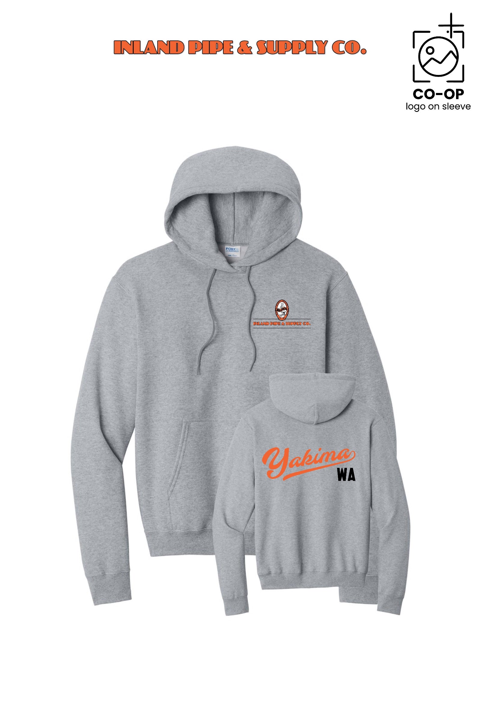 Port & Co™ Core Fleece Pullover Hooded Sweatshirt - INLAND PIPE AND SUPPLY - YAKIMA