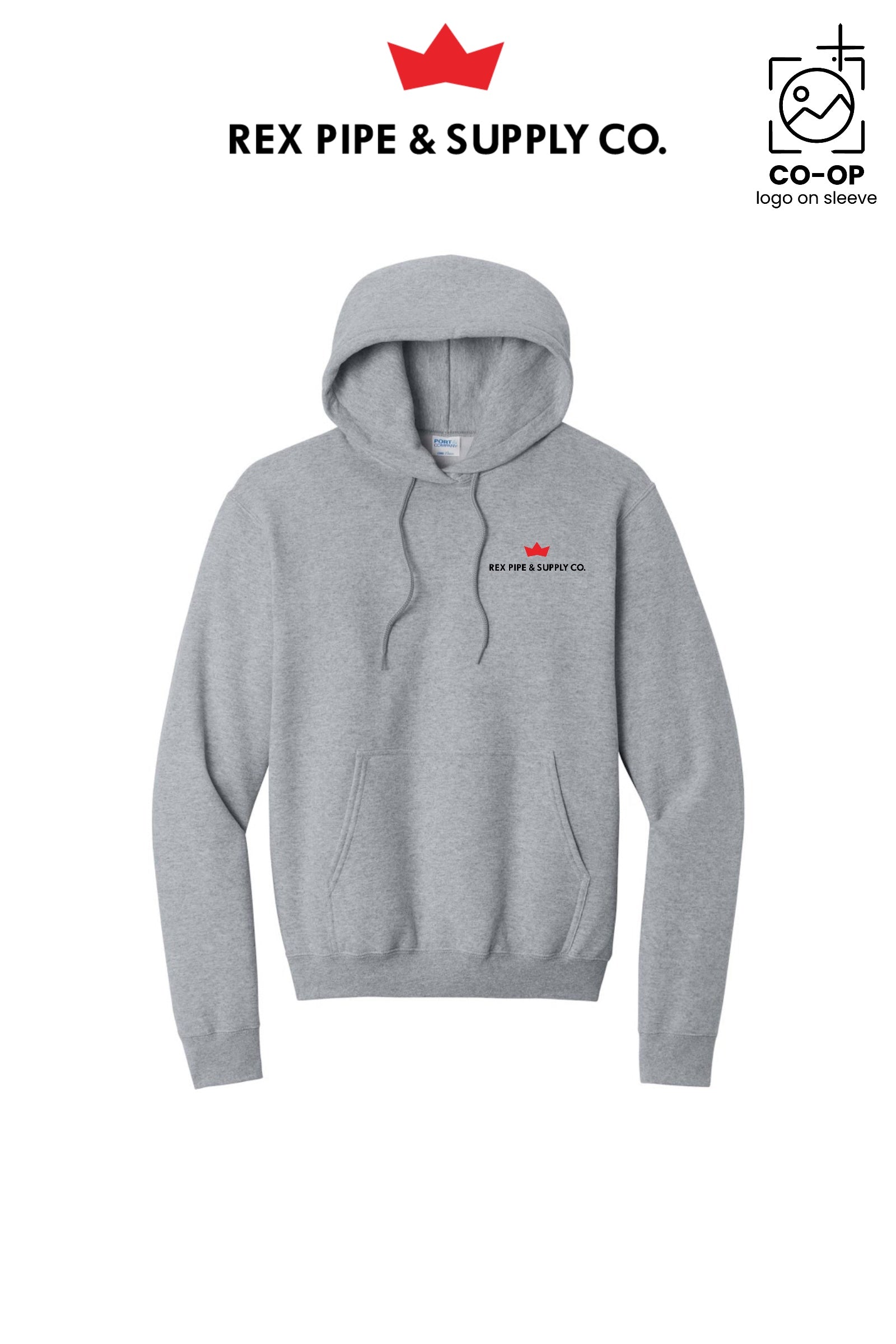 Port & Co™ Core Fleece Pullover Hooded Sweatshirt - REX PIPE AND SUPPLY