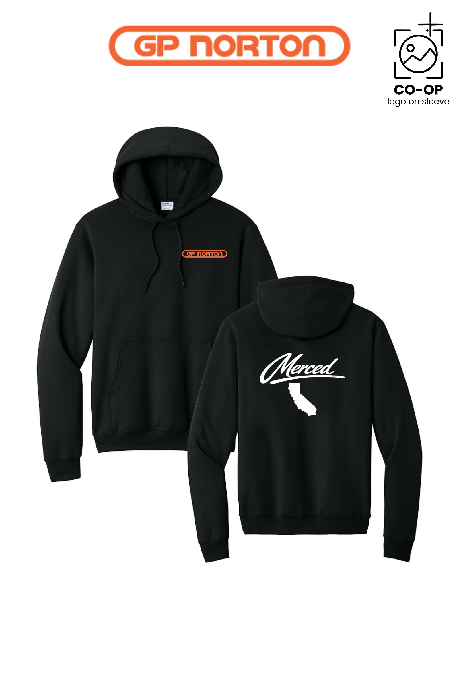 Port & Co™ Core Fleece Pullover Hooded Sweatshirt - G P NORTON - MERCED