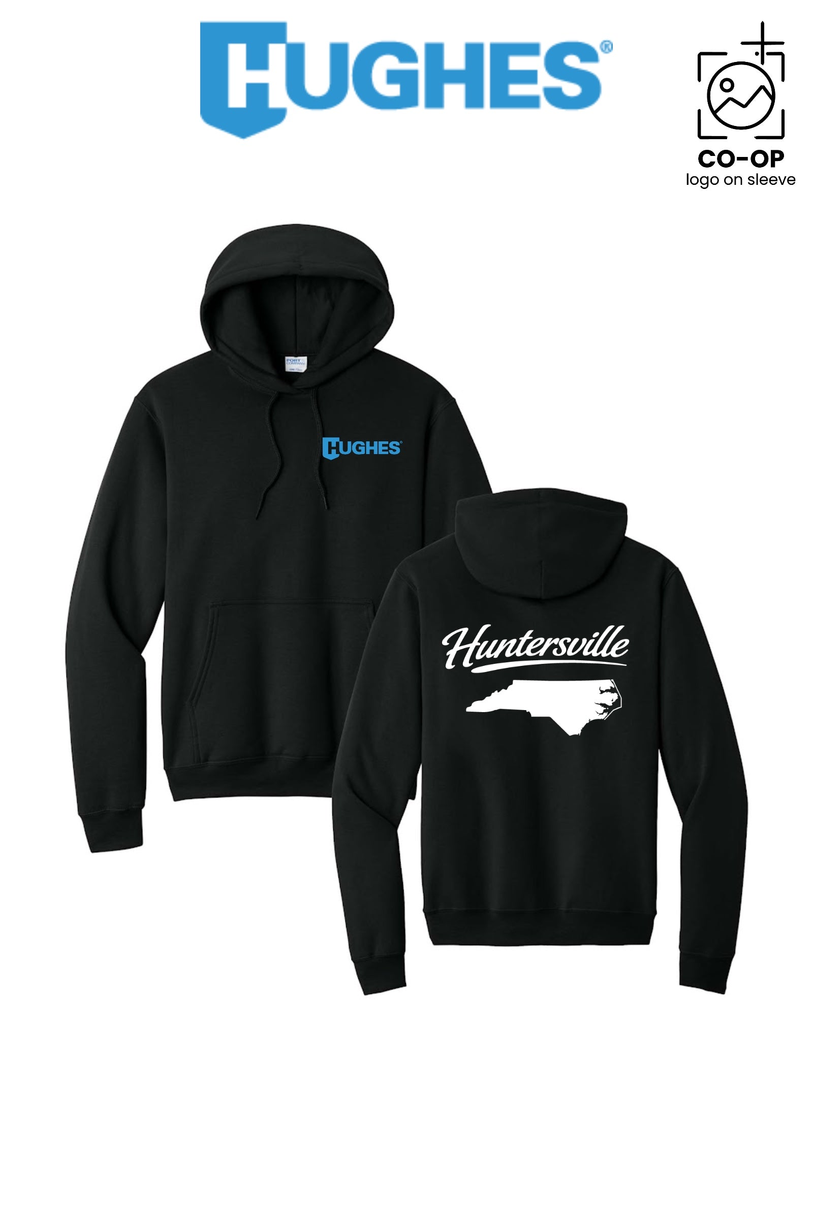 Port & Co™ Core Fleece Pullover Hooded Sweatshirt - HUGHES SUPPLY - HUNTERSVILLE