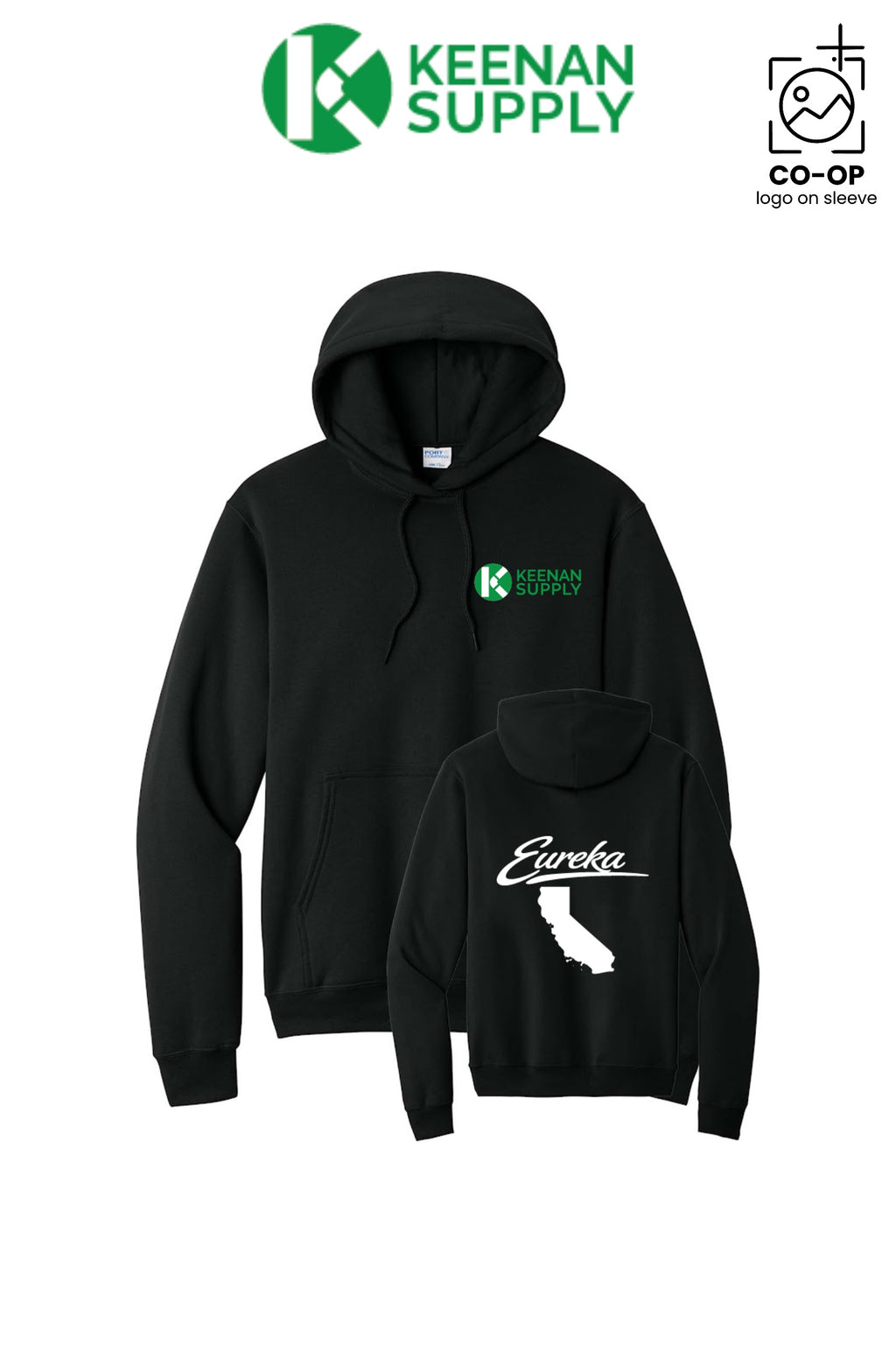 Port & Co™ Core Fleece Pullover Hooded Sweatshirt - KEENAN SUPPLY - EUREKA