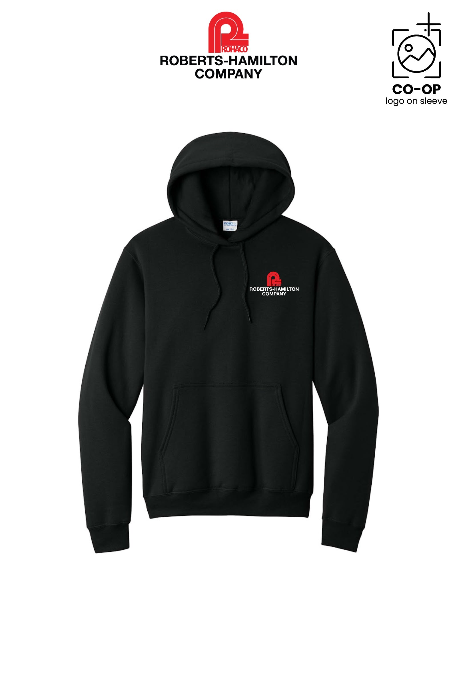 Port & Co™ Core Fleece Pullover Hooded Sweatshirt - ROBERTS-HAMILTON