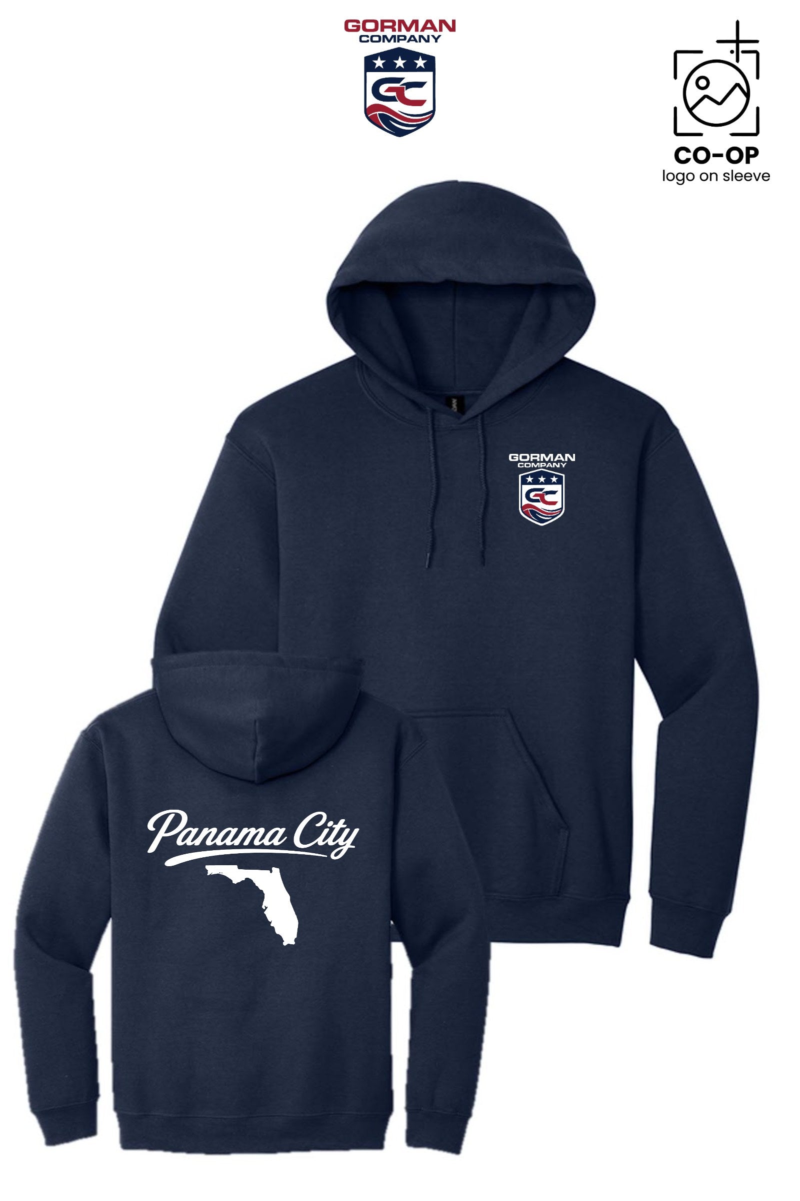 Port & Co™ Core Fleece Pullover Hooded Sweatshirt - GORMAN CO - PANAMA CITY