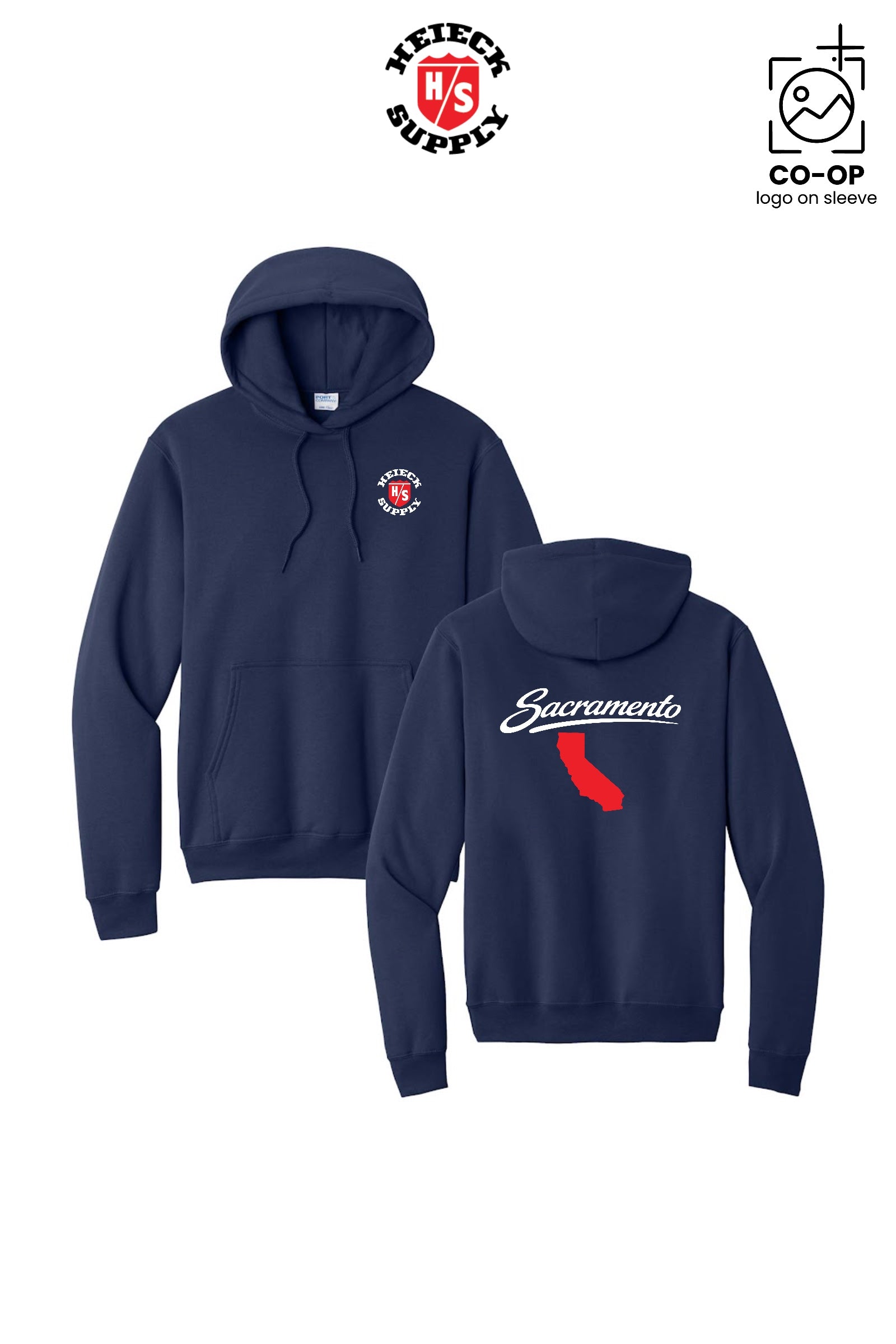 Port & Co™ Core Fleece Pullover Hooded Sweatshirt - HEIECK SUPPLY - SACRAMENTO