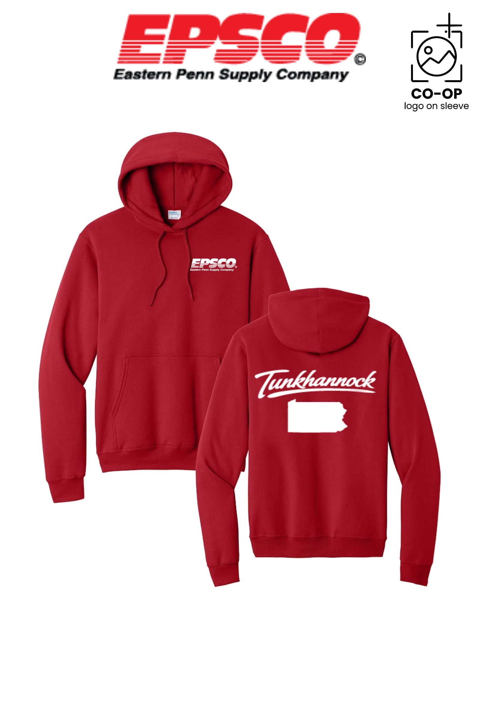 Port & Co™ Core Fleece Pullover Hooded Sweatshirt - EPSCO - TUNKHANNOCK