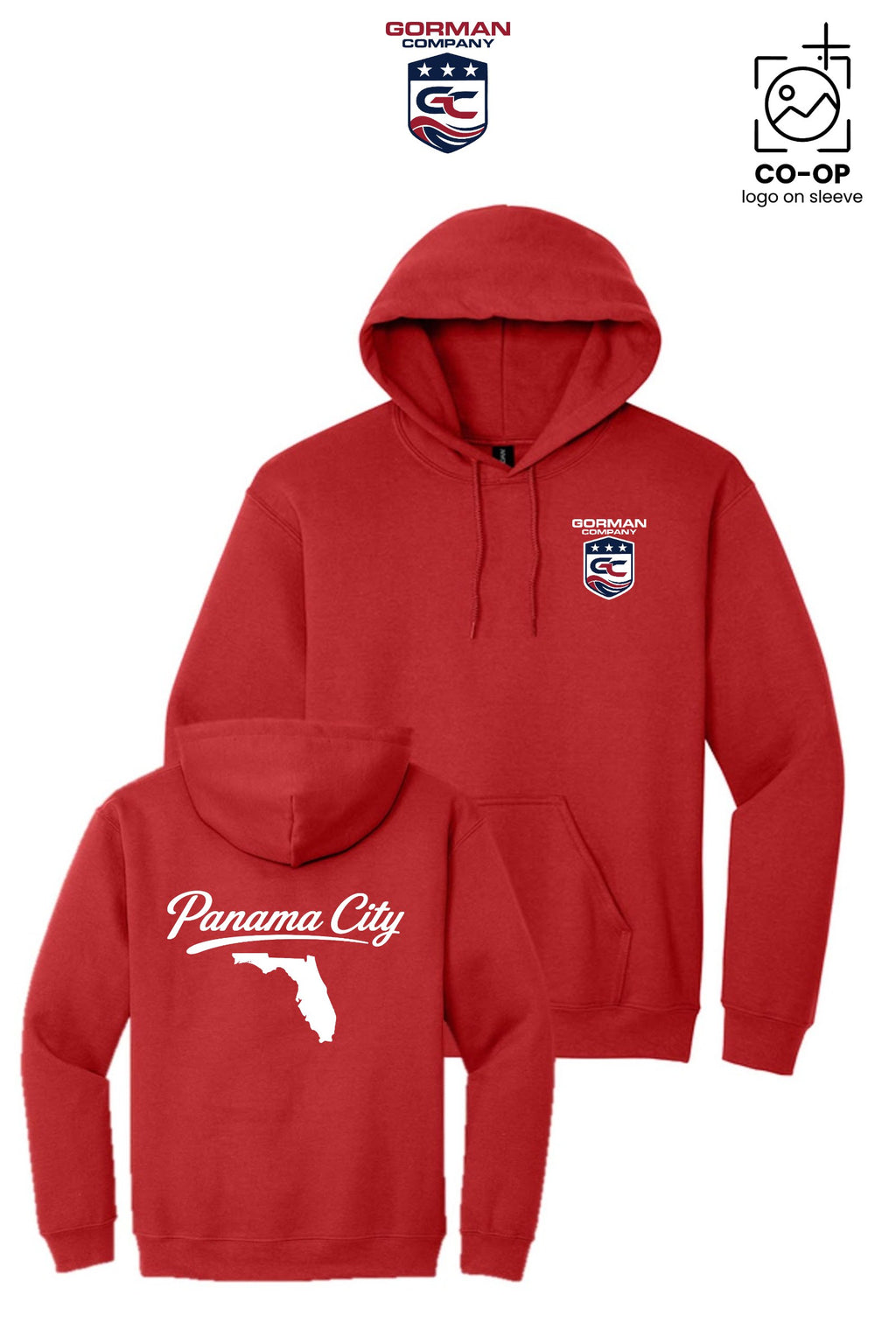 Port & Co™ Core Fleece Pullover Hooded Sweatshirt - GORMAN CO - PANAMA CITY