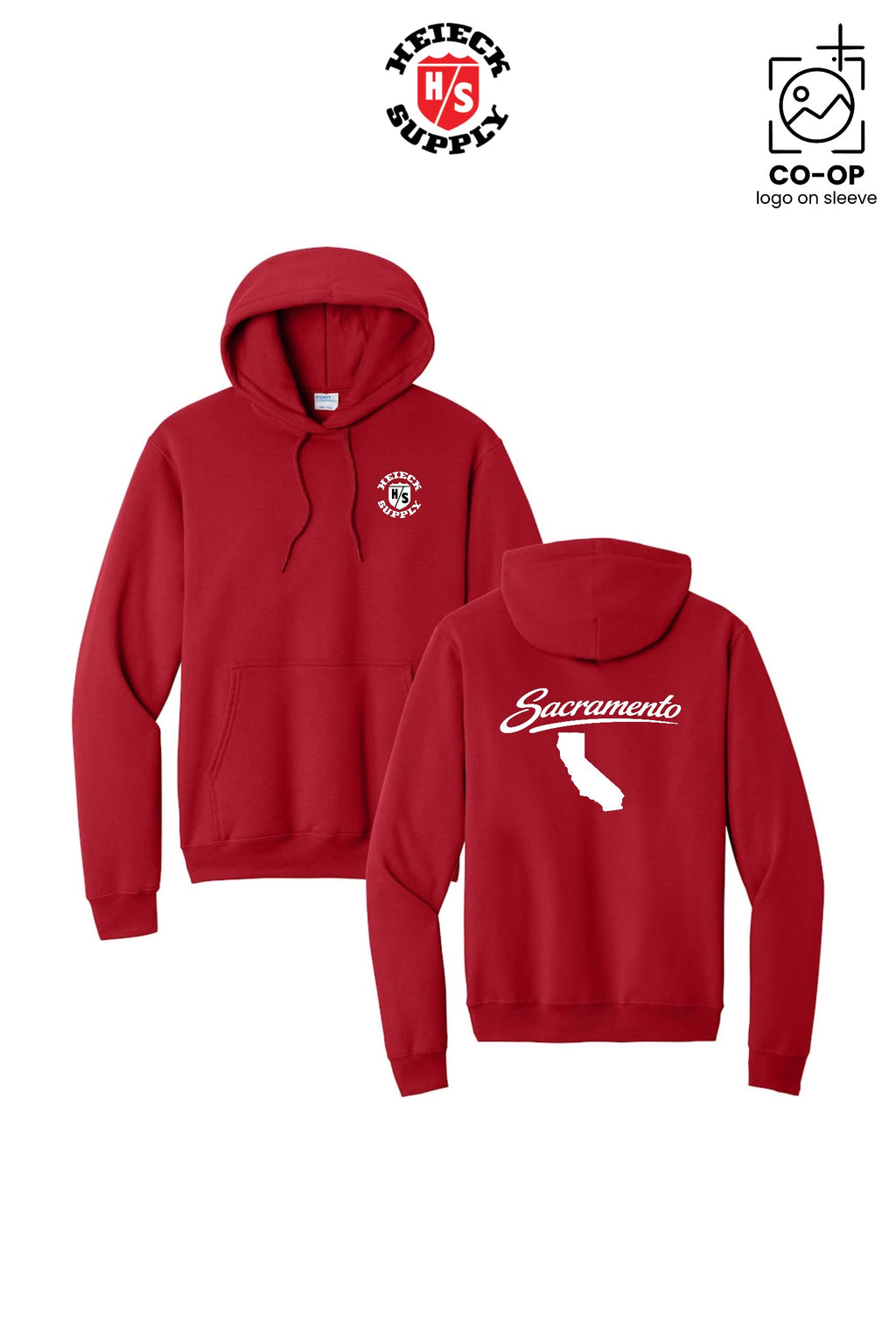 Port & Co™ Core Fleece Pullover Hooded Sweatshirt - HEIECK SUPPLY - SACRAMENTO