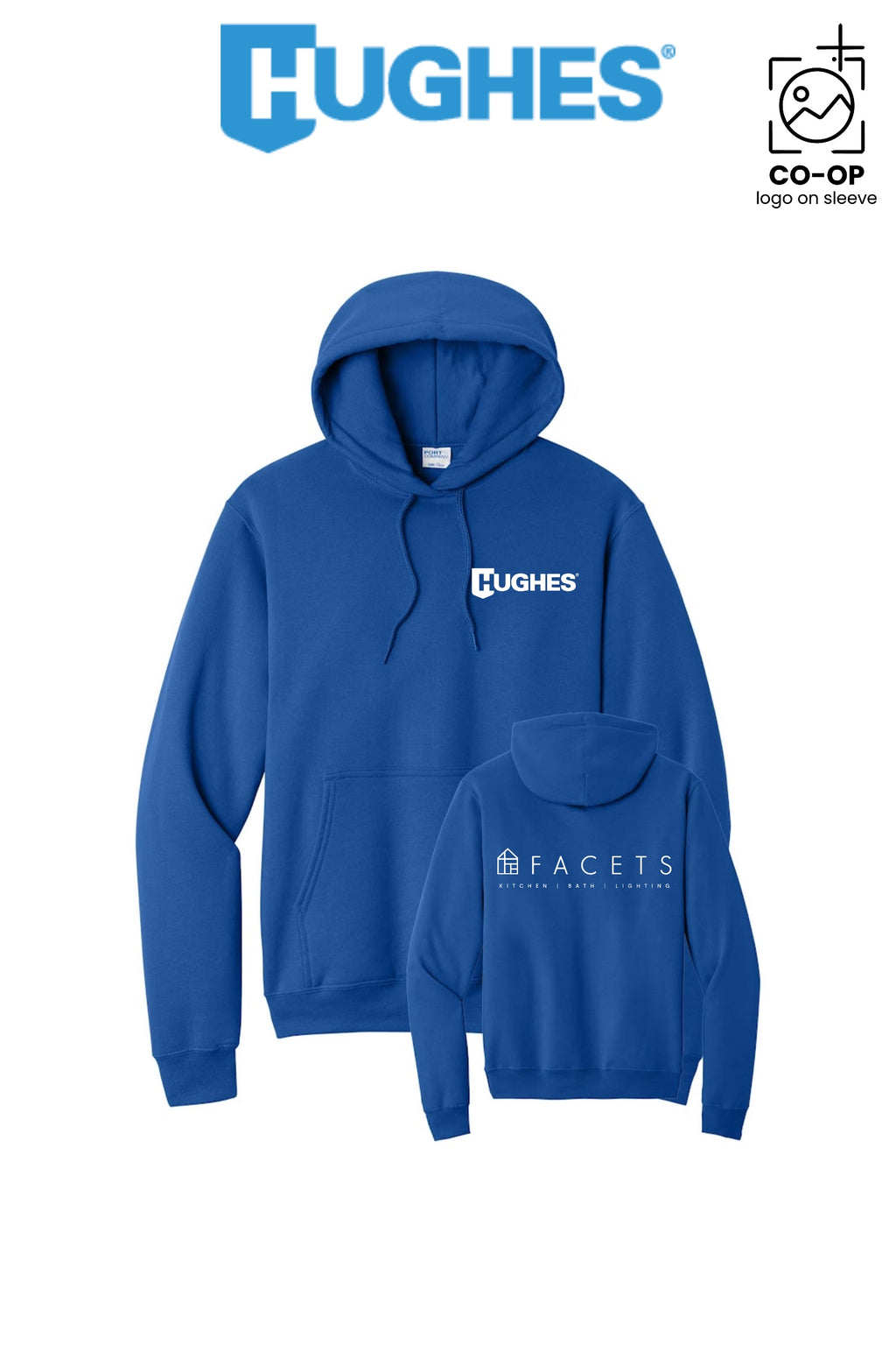 Port & Co™ Core Fleece Pullover Hooded Sweatshirt - HUGHES SUPPLY - HUNTERSVILLE