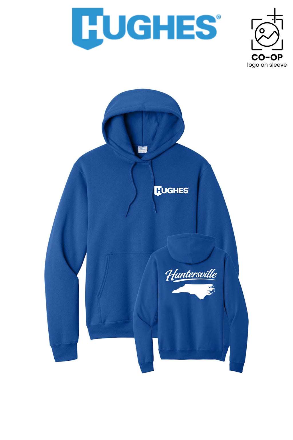 Port & Co™ Core Fleece Pullover Hooded Sweatshirt - HUGHES SUPPLY - HUNTERSVILLE