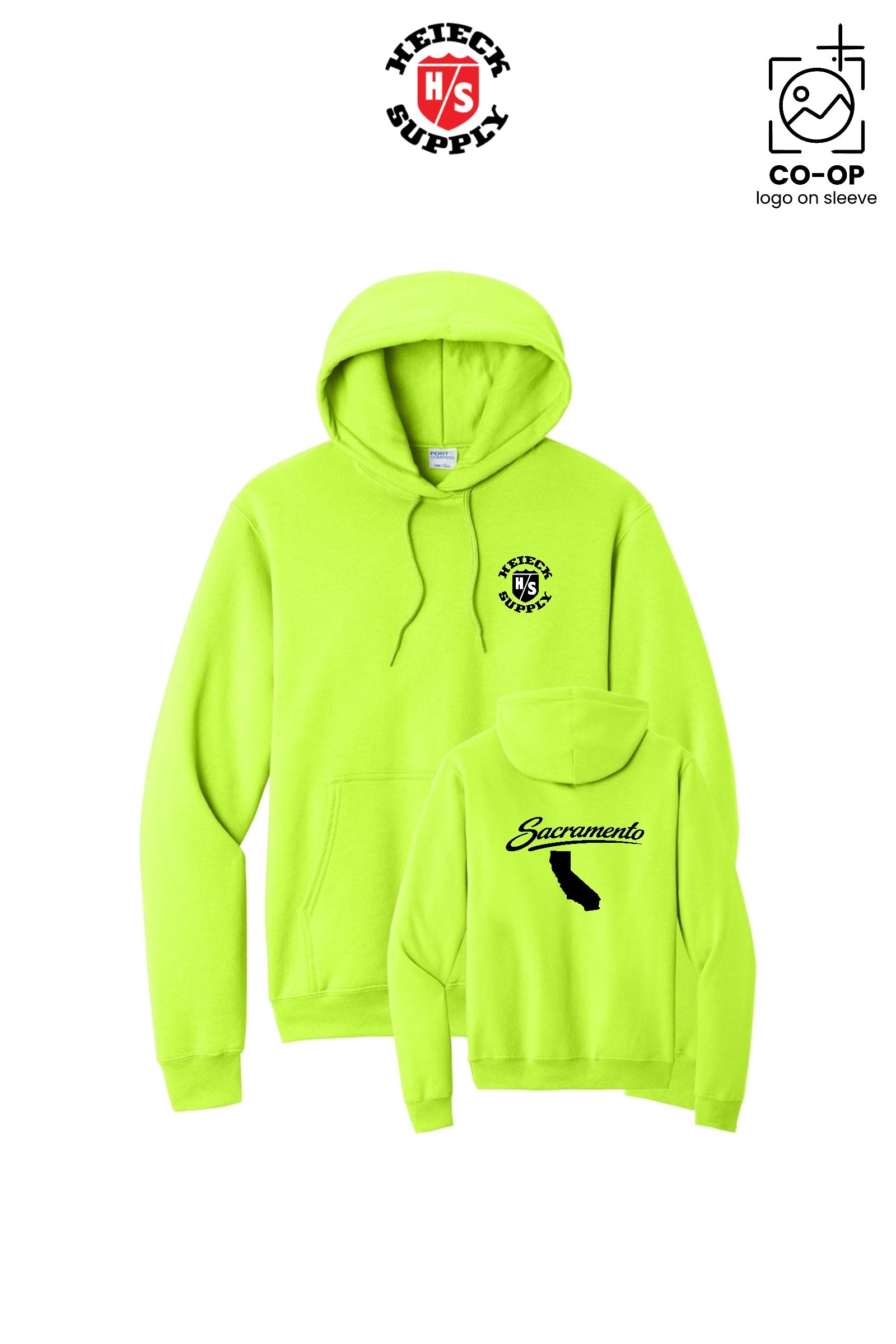 Port & Co™ Core Fleece Pullover Hooded Sweatshirt - HEIECK SUPPLY - SACRAMENTO