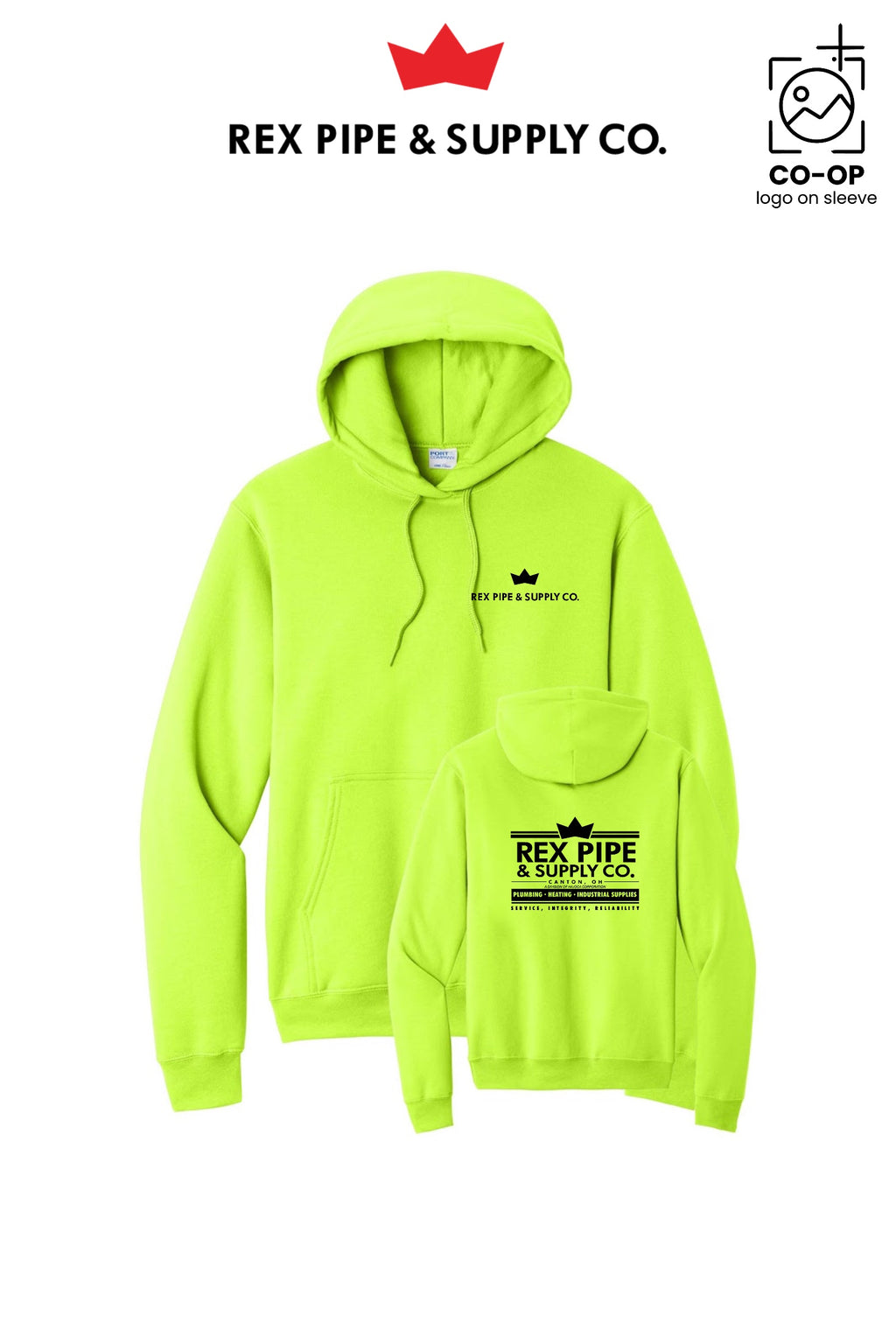 Port & Co™ Core Fleece Pullover Hooded Sweatshirt - REX PIPE AND SUPPLY - CANTON