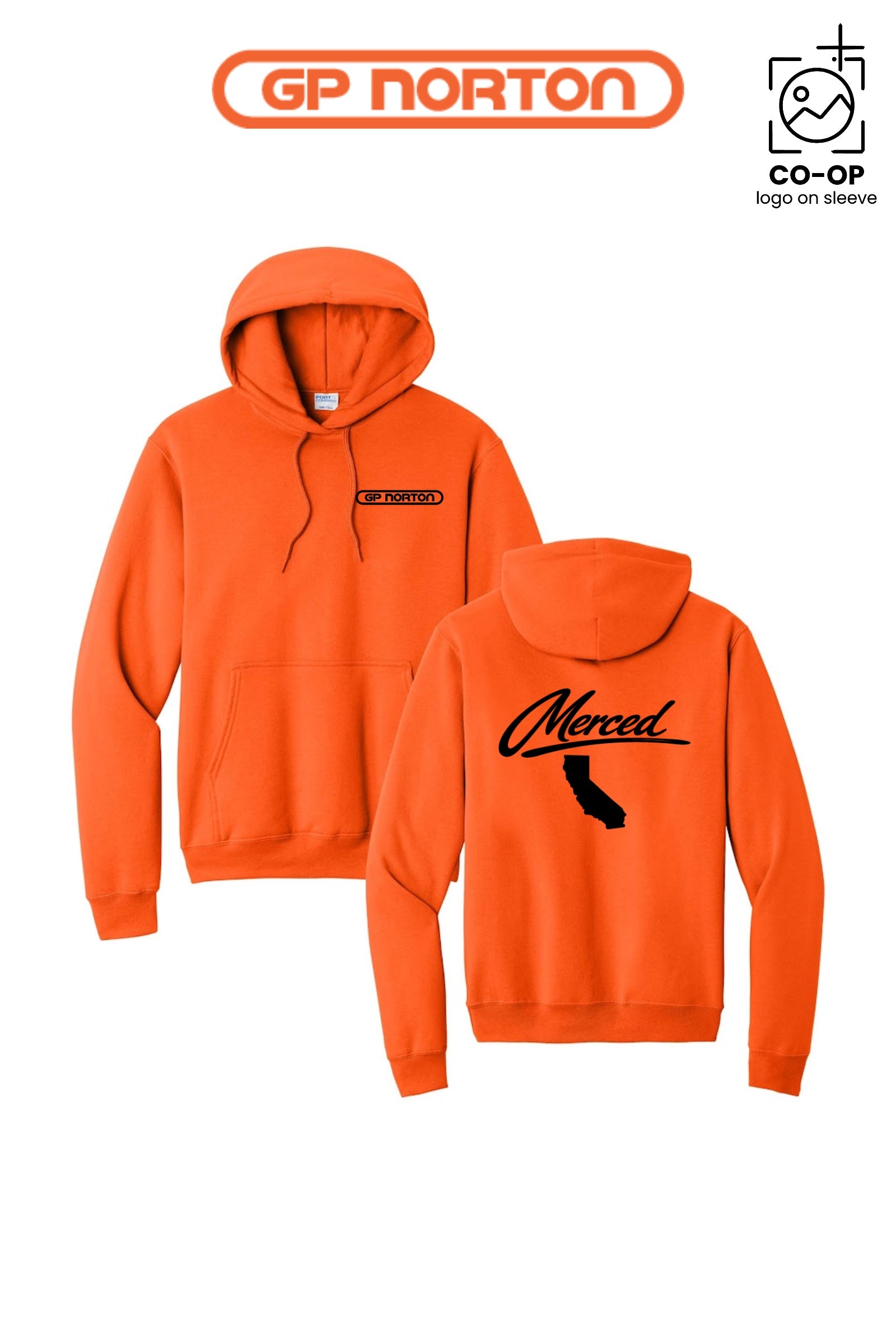 Port & Co™ Core Fleece Pullover Hooded Sweatshirt - G P NORTON - MERCED