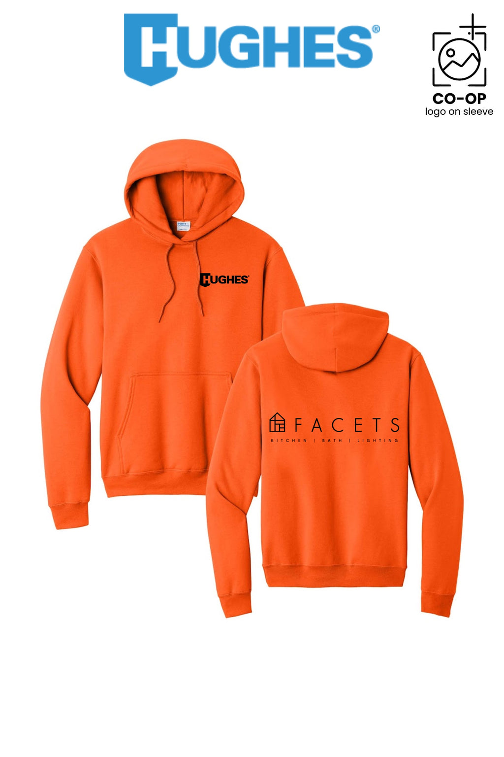 Port & Co™ Core Fleece Pullover Hooded Sweatshirt - HUGHES SUPPLY - HUNTERSVILLE