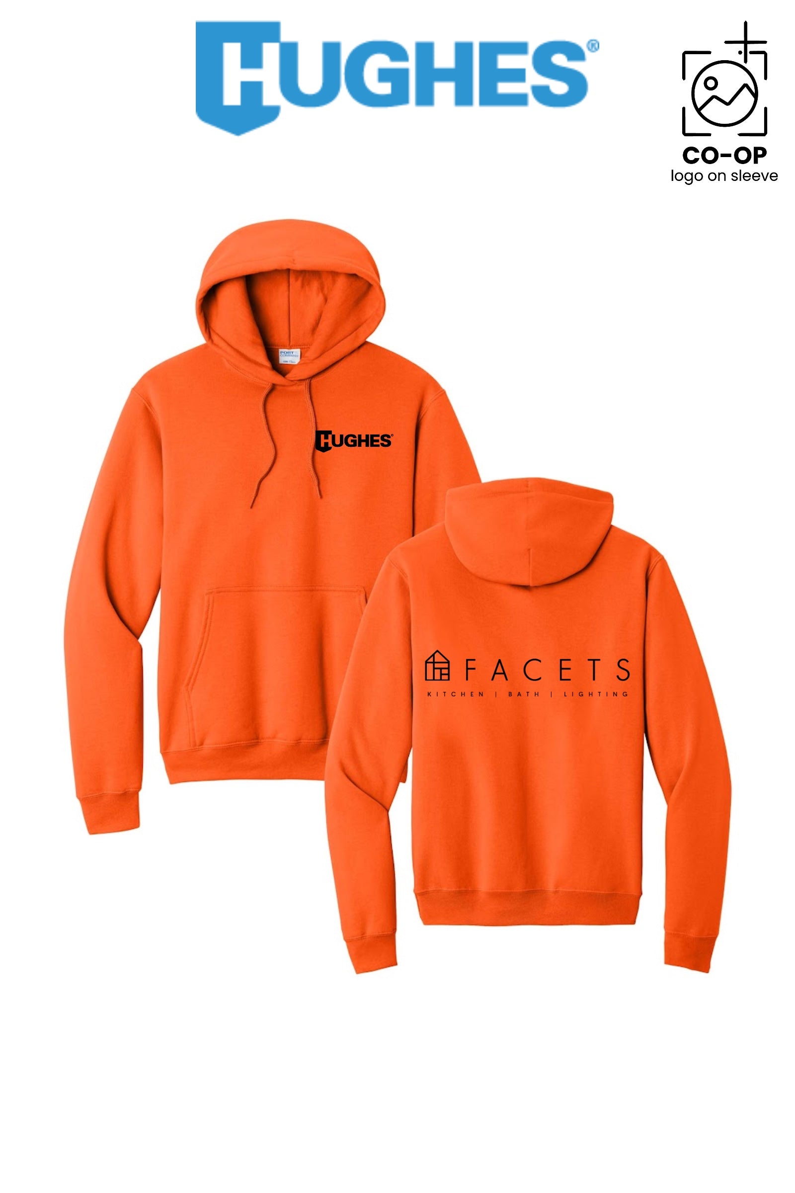 Port & Co™ Core Fleece Pullover Hooded Sweatshirt - HUGHES SUPPLY - HUNTERSVILLE