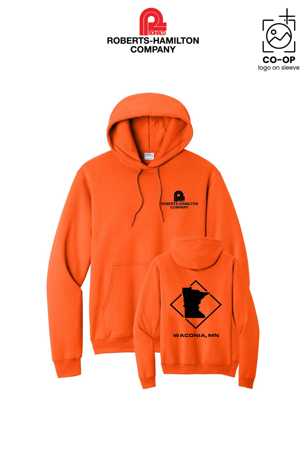 Port & Co™ Core Fleece Pullover Hooded Sweatshirt - ROBERTS-HAMILTON - WACONIA