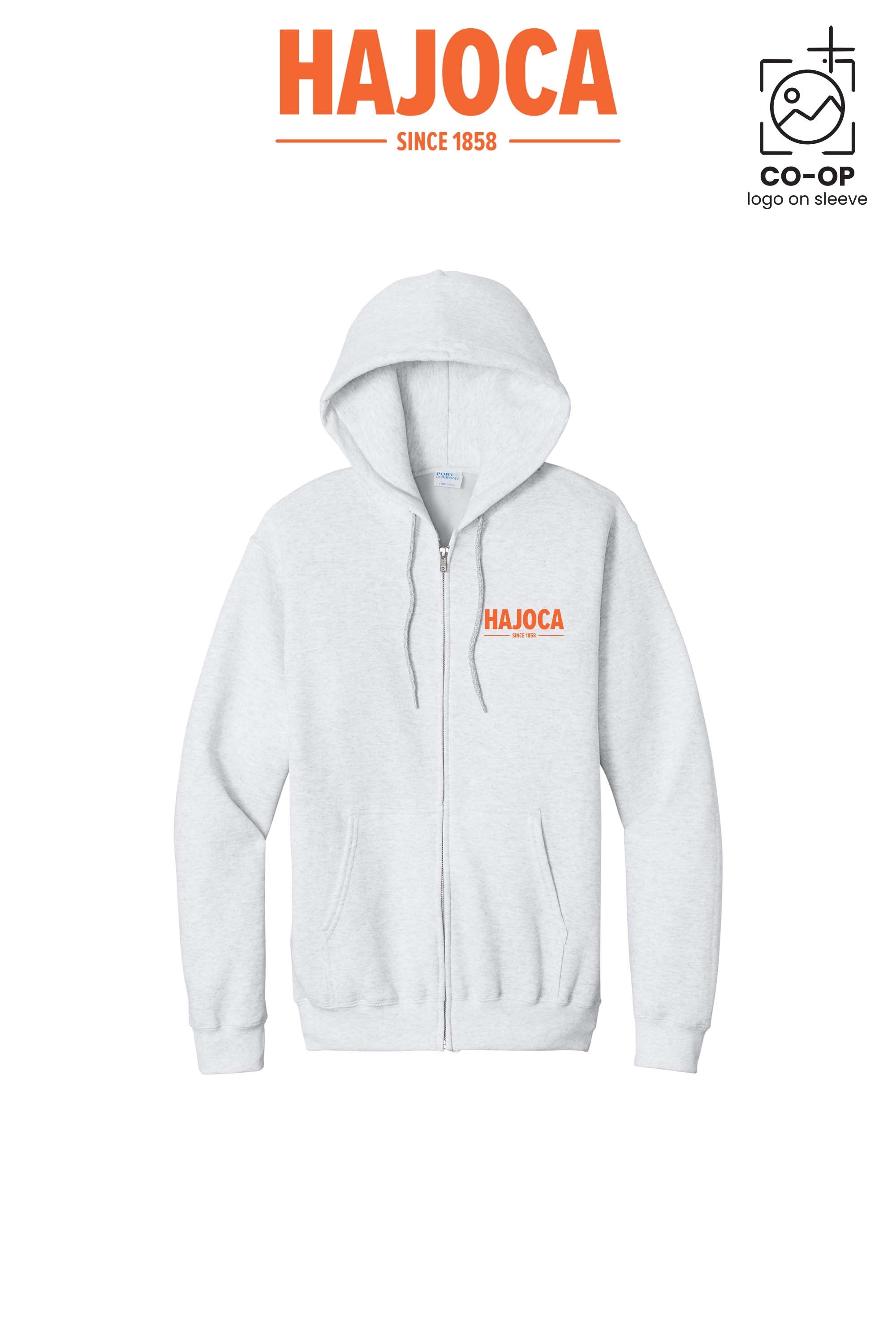 Port & Co™ Core Fleece Full-Zip Hooded Sweatshirt - HAJOCA