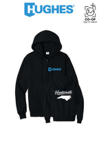 Port & Co™ Core Fleece Full-Zip Hooded Sweatshirt - HUGHES SUPPLY - HUNTERSVILLE