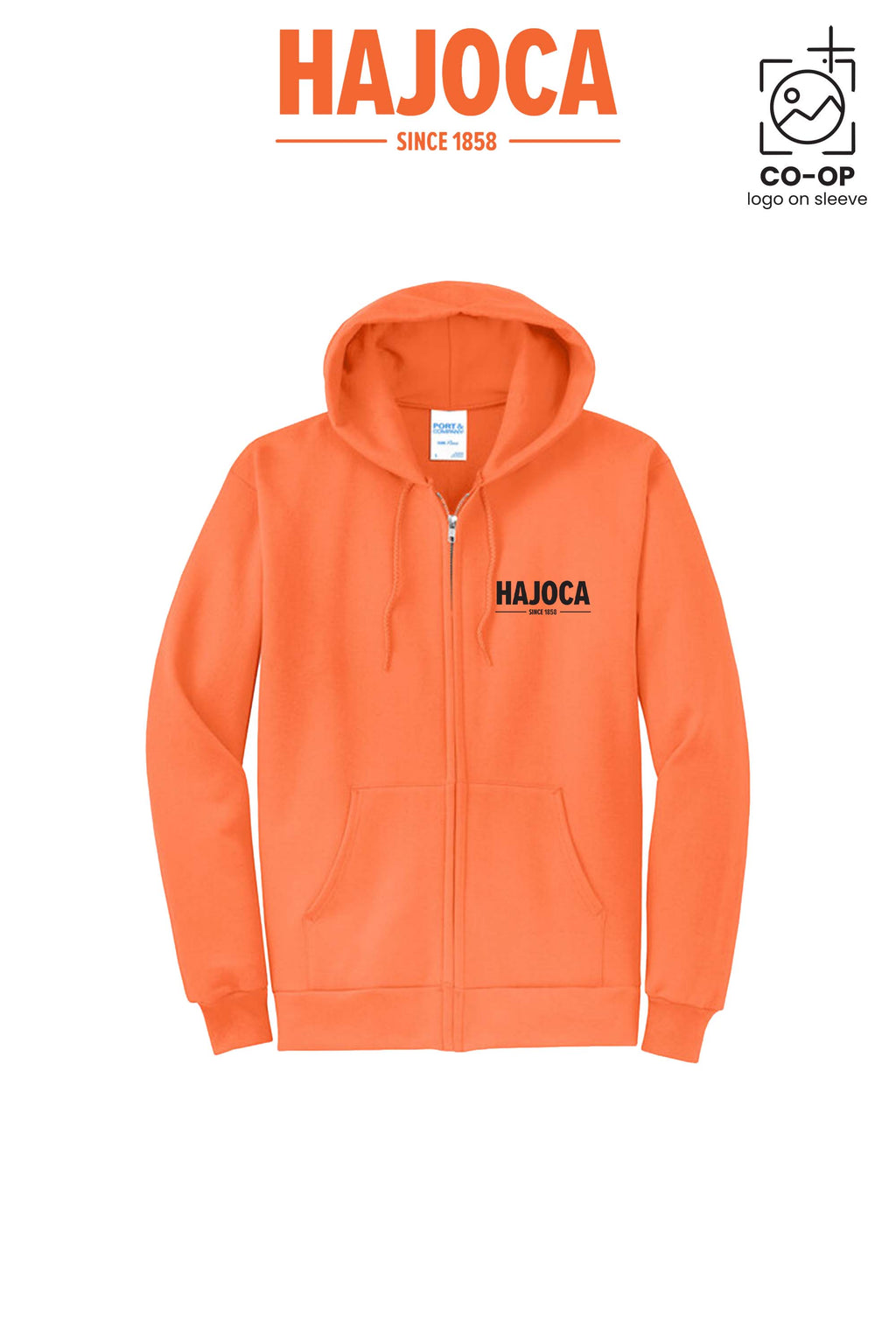 Port & Co™ Core Fleece Full-Zip Hooded Sweatshirt - HAJOCA