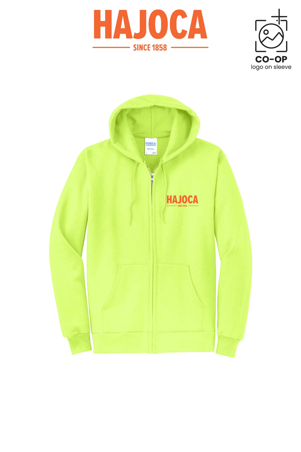 Port & Co™ Core Fleece Full-Zip Hooded Sweatshirt - HAJOCA