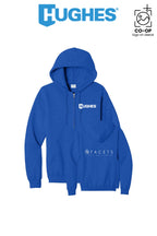 Port & Co™ Core Fleece Full-Zip Hooded Sweatshirt - HUGHES SUPPLY - HUNTERSVILLE