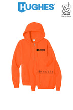 Port & Co™ Core Fleece Full-Zip Hooded Sweatshirt - HUGHES SUPPLY - HUNTERSVILLE